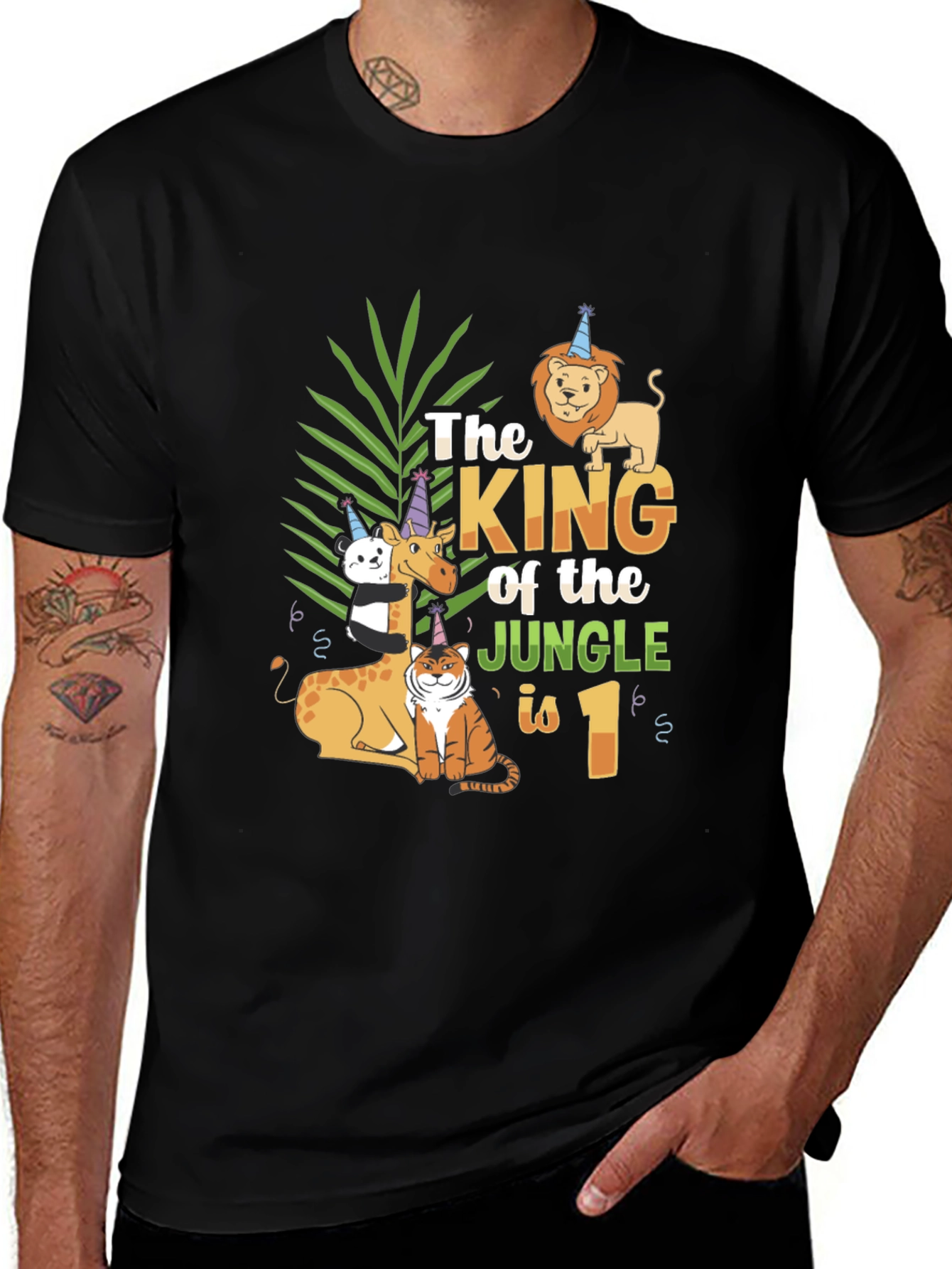 Jungle King 1st Birthday Party Tee