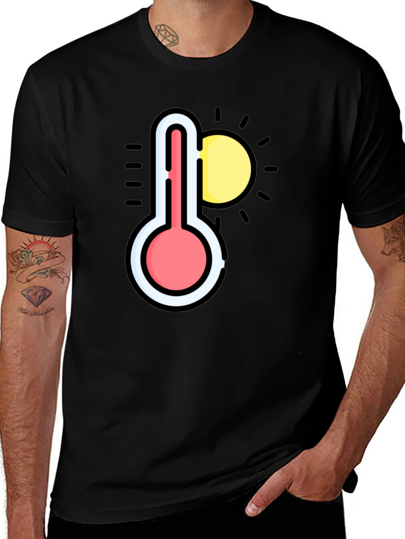 Summer Heat T-Shirt - Hot Weather Thermometer Graphic Tee