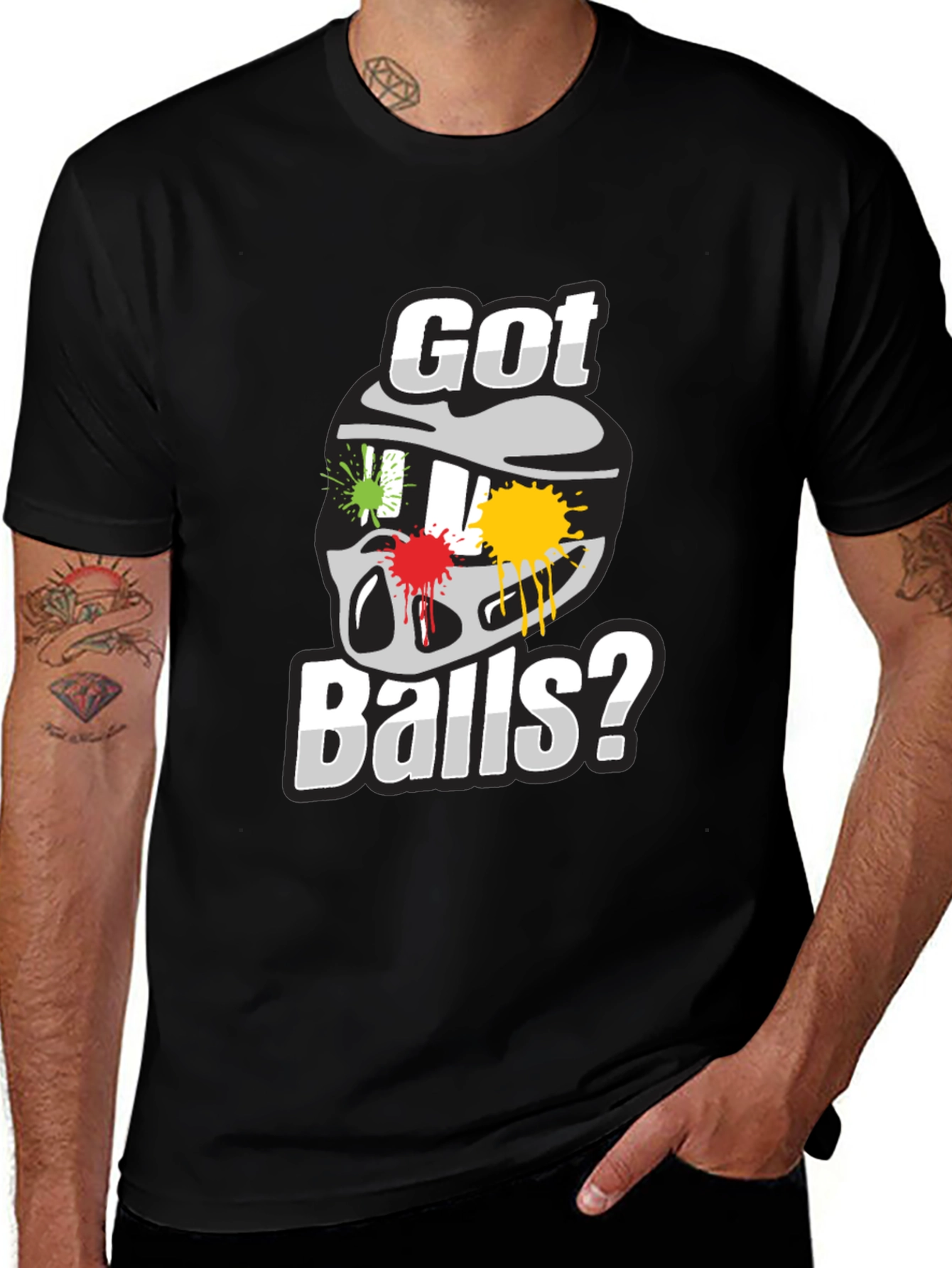 Variant 29 of Got Balls Paintball T-Shirt - Fun Graphic Tee