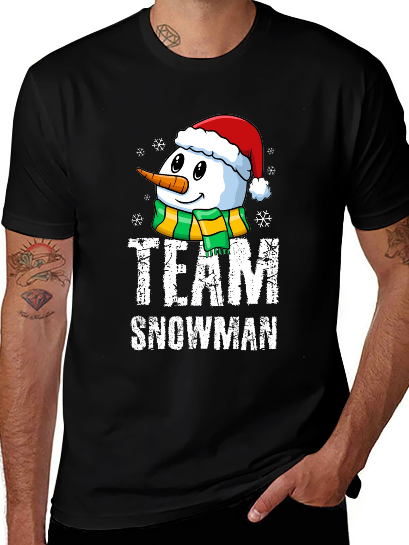 Variant 23 of Team Snowman Holiday T-Shirt