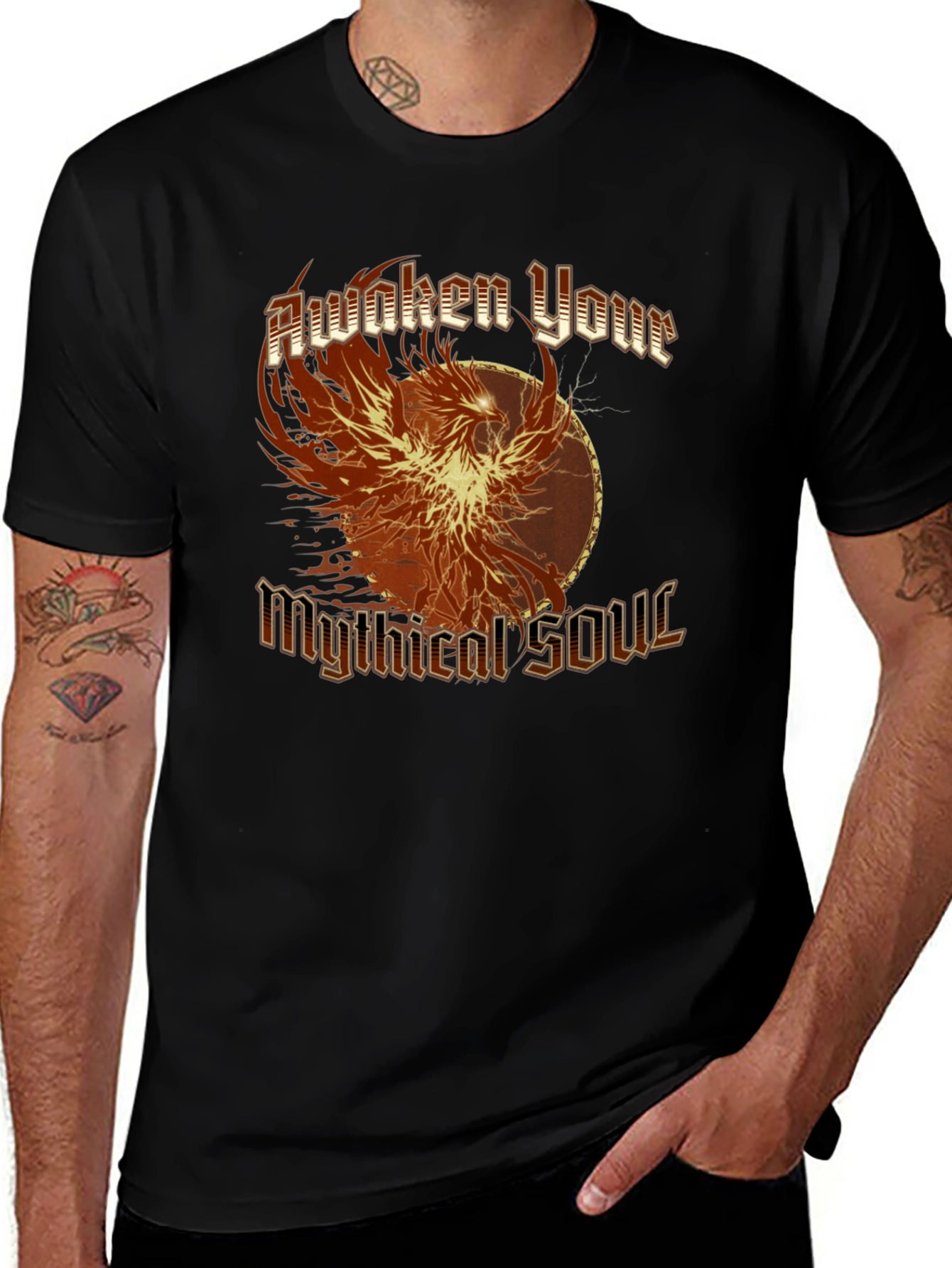 Variant 30 of Awaken Your Mythical Soul Phoenix Graphic Tee