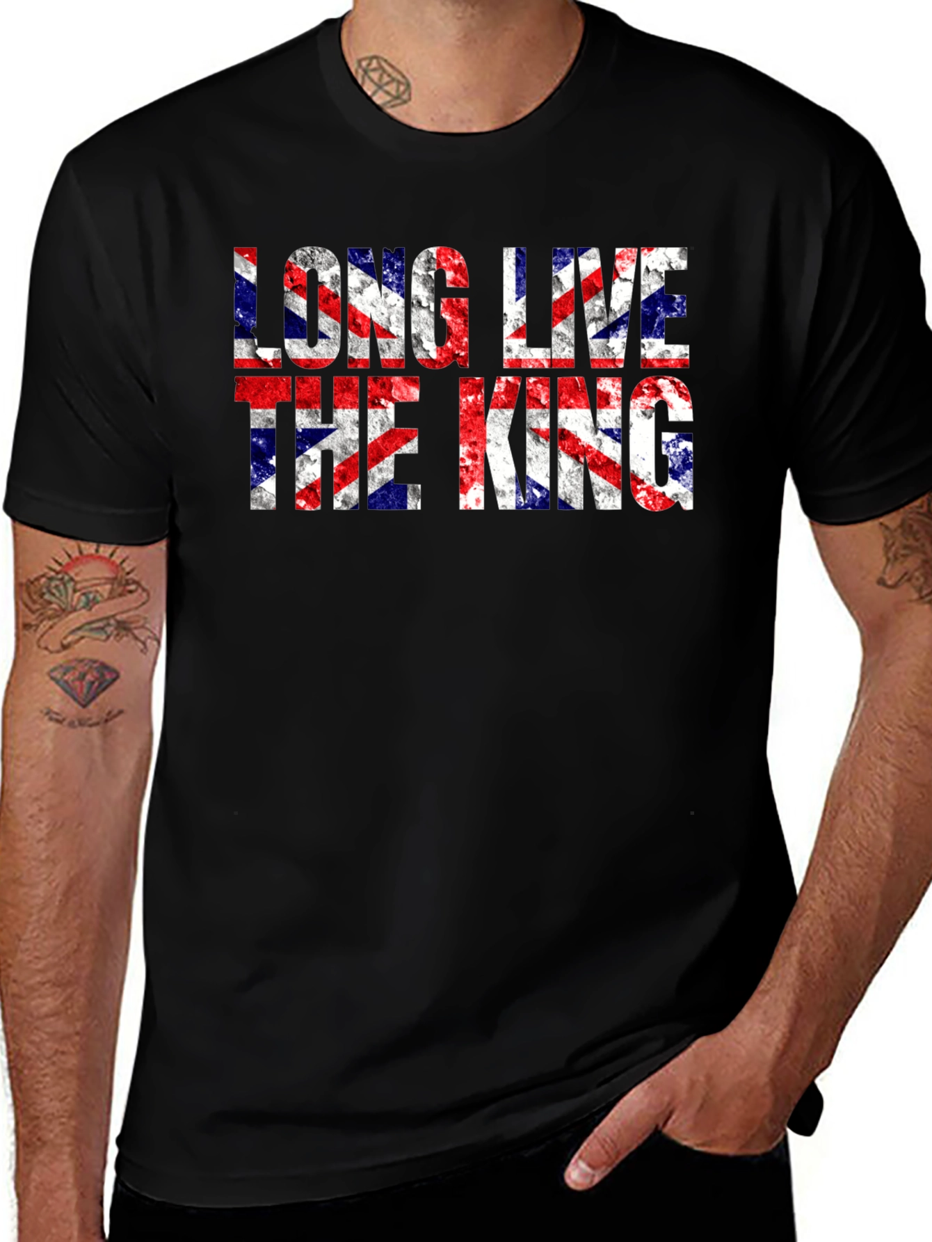 Long Live the King Union Jack Graphic Tee