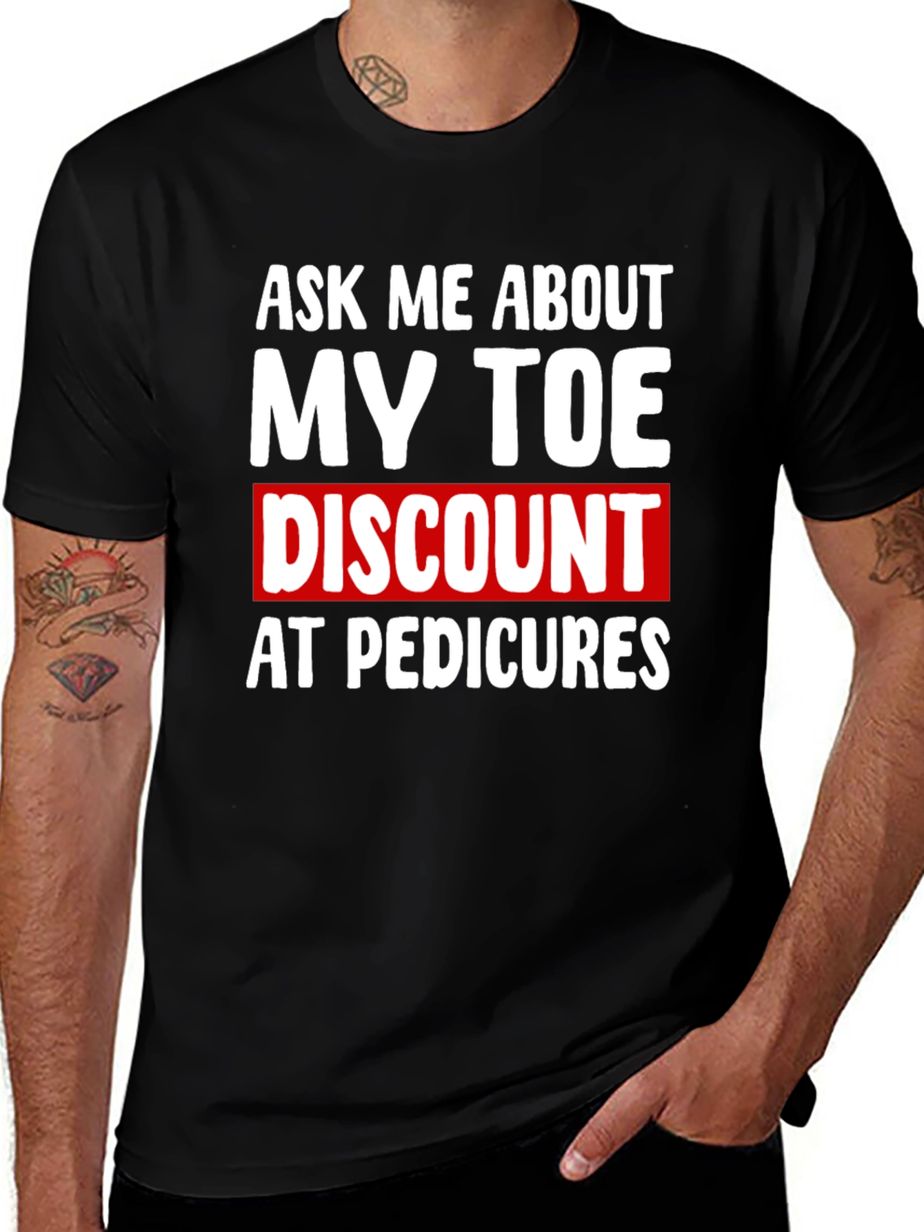 Variant 30 of My Toe Discount T-Shirt - Funny Pedicure Humor Tee