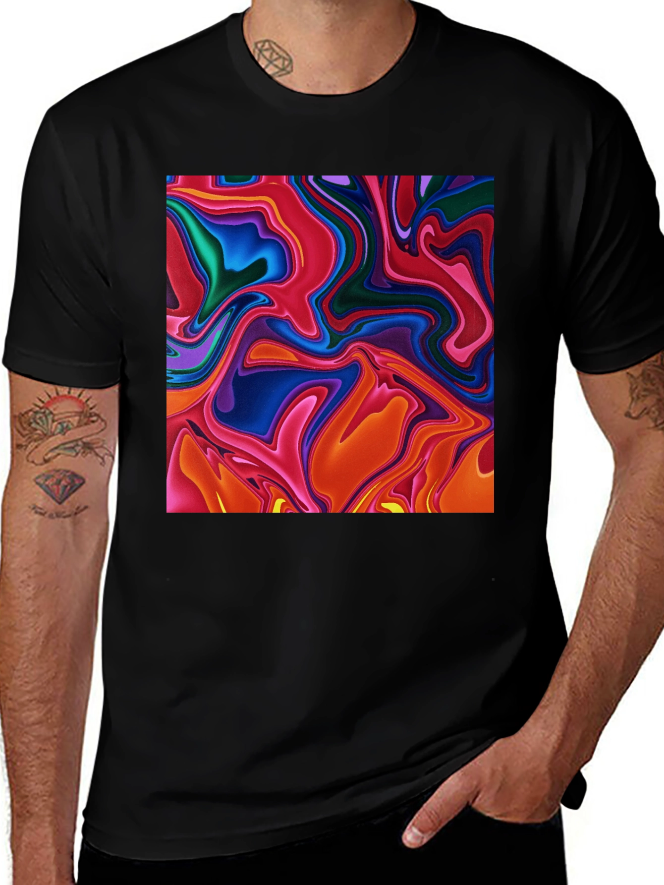 Variant 7 of Abstract Swirl T-Shirt - Bold Statement Tee