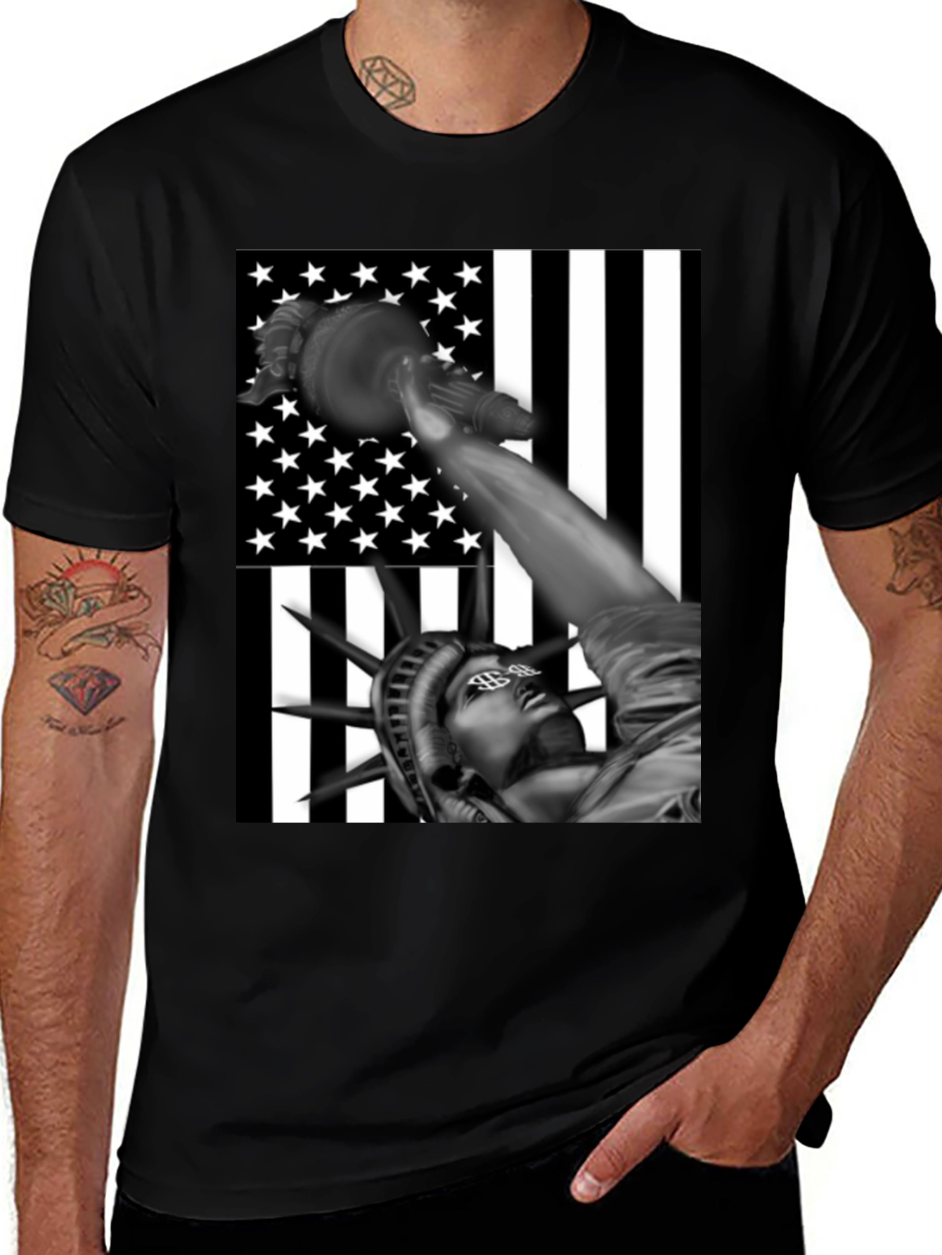 Variant 3 of Statue of Liberty Graphic Tee