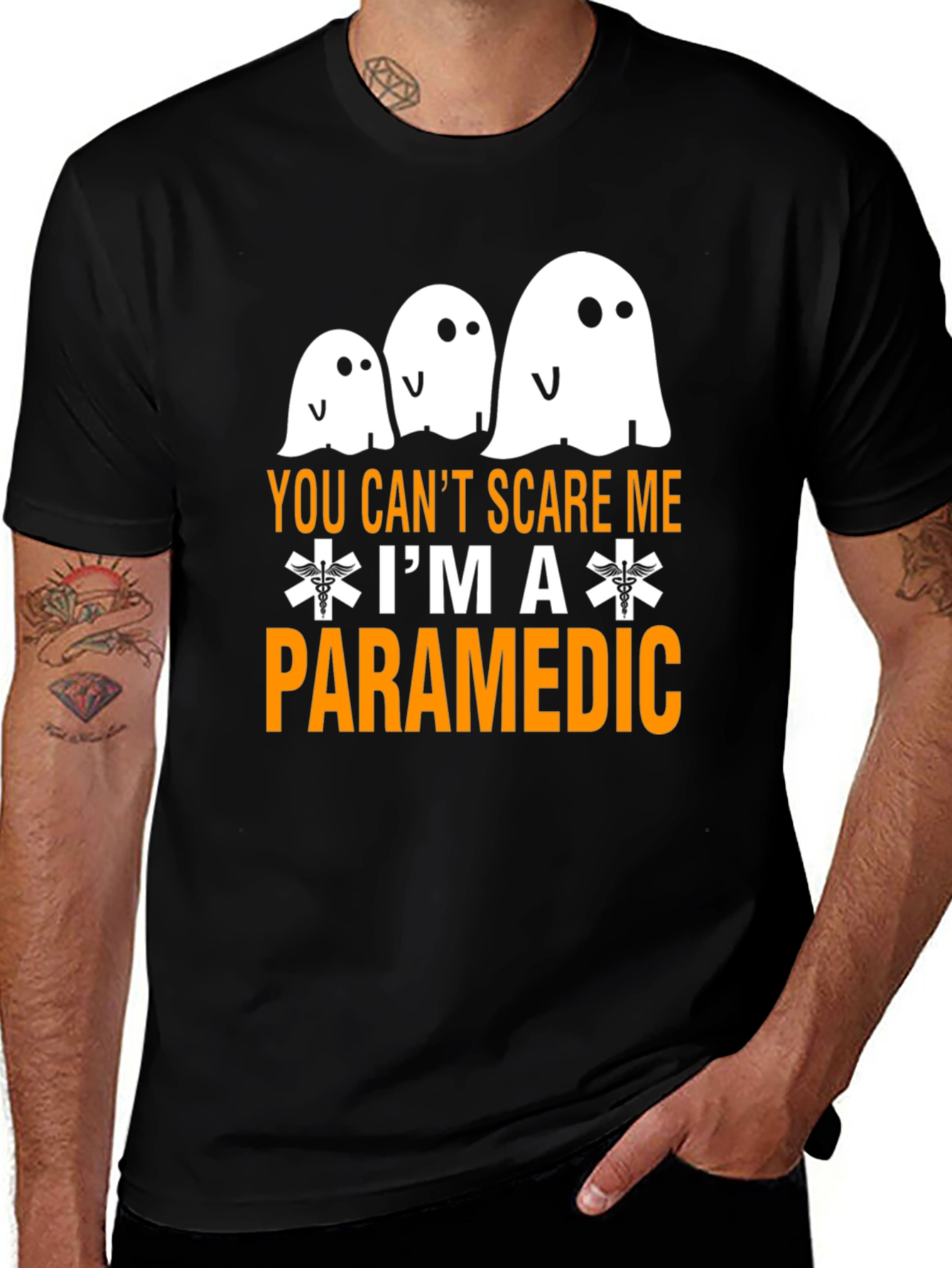 Variant 15 of Paramedic Halloween Ghost T-Shirt