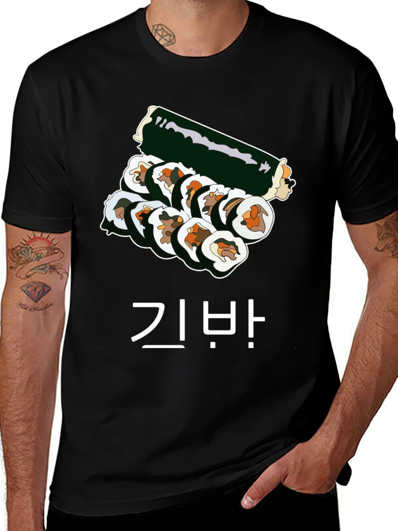 Kimbap T-Shirt - Korean Sushi Roll Graphic Tee