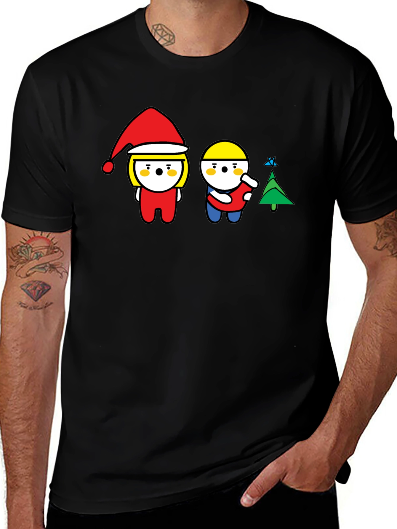 Variant 18 of Festive Cartoon Graphic T-Shirt