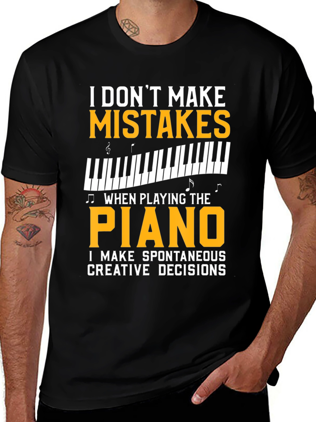 Variant 14 of Funny Piano Player T-Shirt