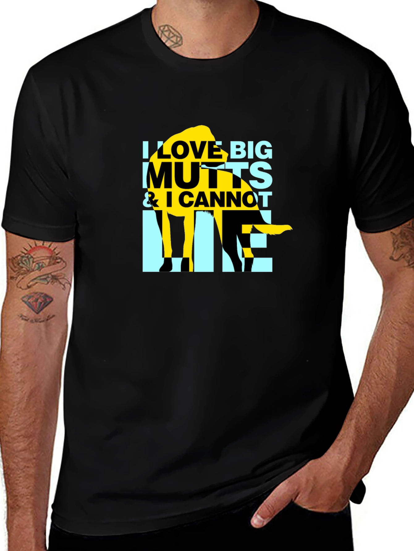 Variant 22 of I Love Big Mutts T-Shirt - Funny Dog Lover Tee
