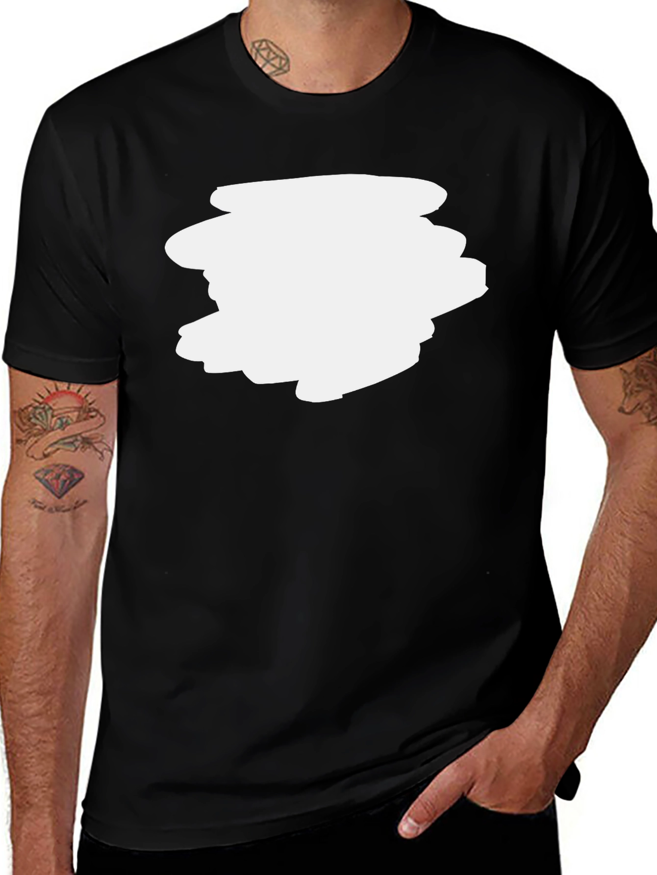 Variant 27 of Men's Black Casual T-Shirt