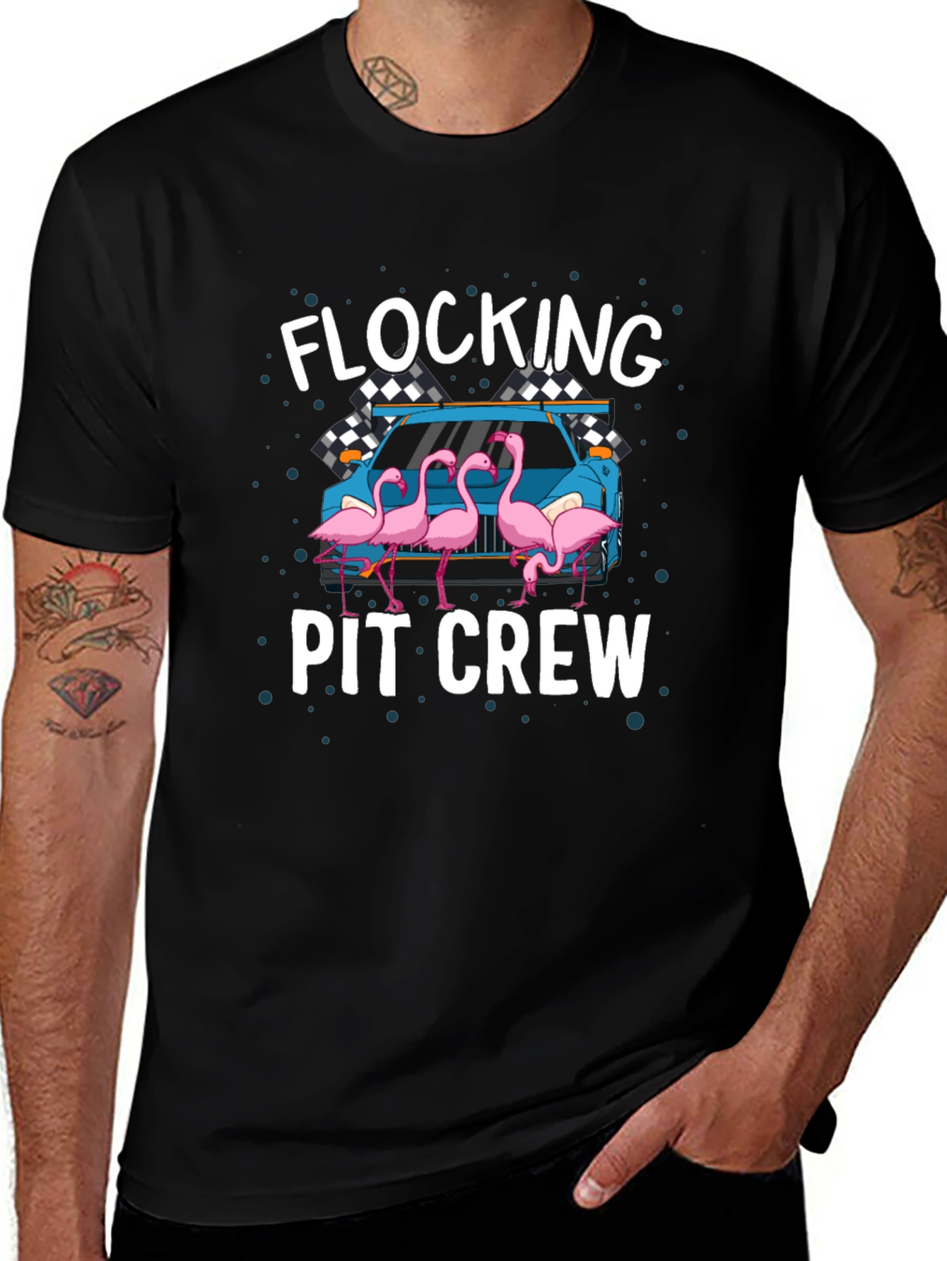 Variant 10 of Flocking Pit Crew T-Shirt