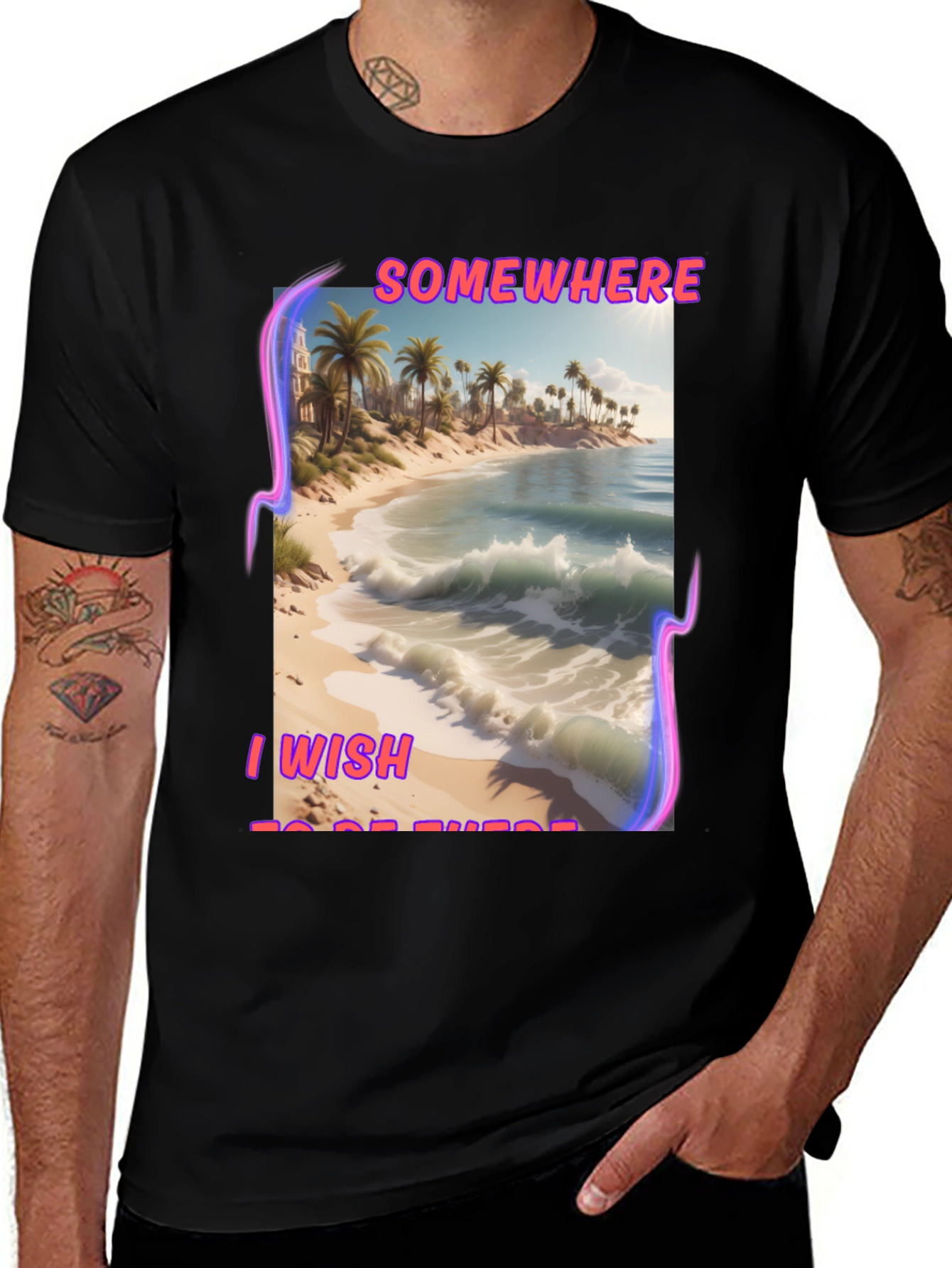 Variant 8 of Wish You Were Here Graphic Tee