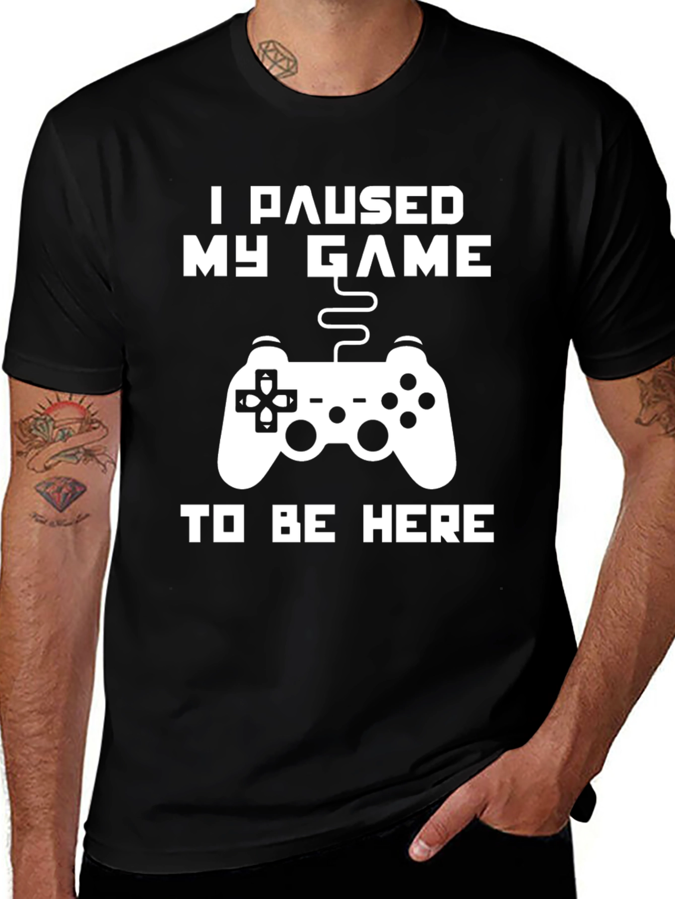 Variant 11 of Gamer T-Shirt - I Paused My Game