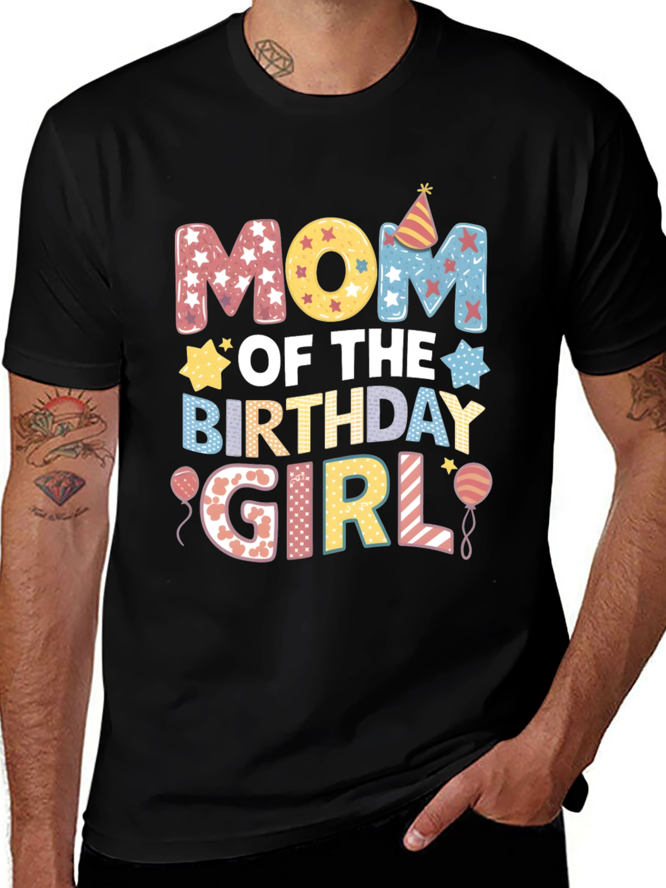 Variant 5 of Mom of the Birthday Girl T-Shirt