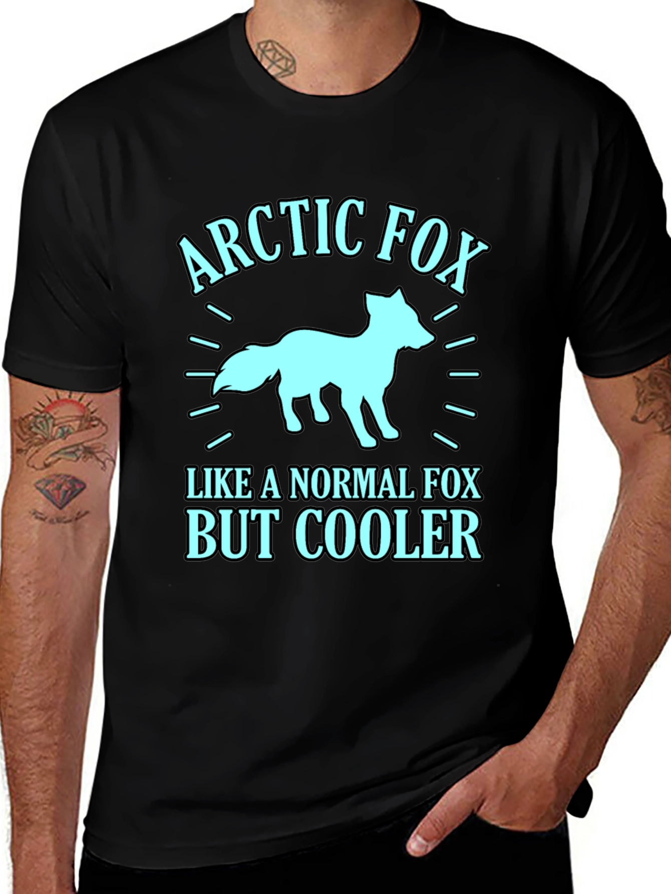 Variant 7 of Arctic Fox Cool Graphic T-Shirt