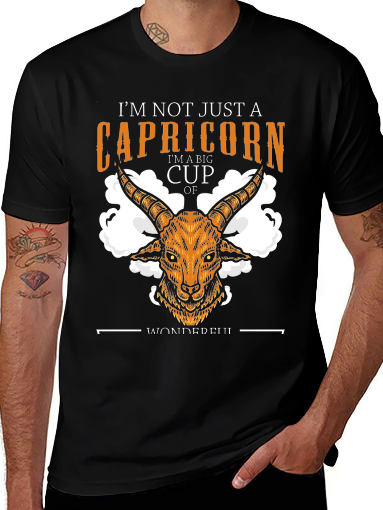 Variant 24 of Capricorn Zodiac Sign Graphic T-Shirt