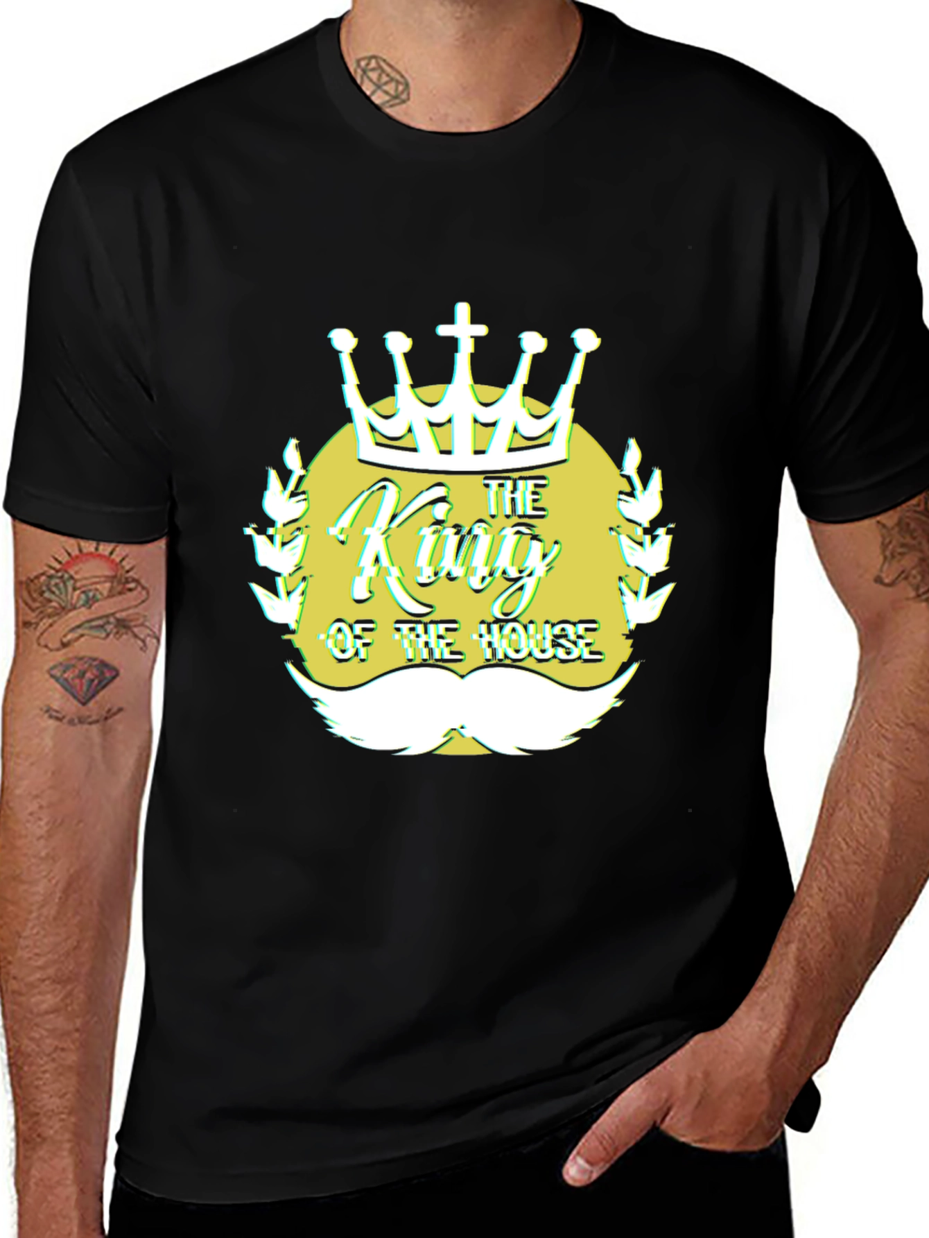 Variant 7 of King of the House Graphic T-Shirt - Black