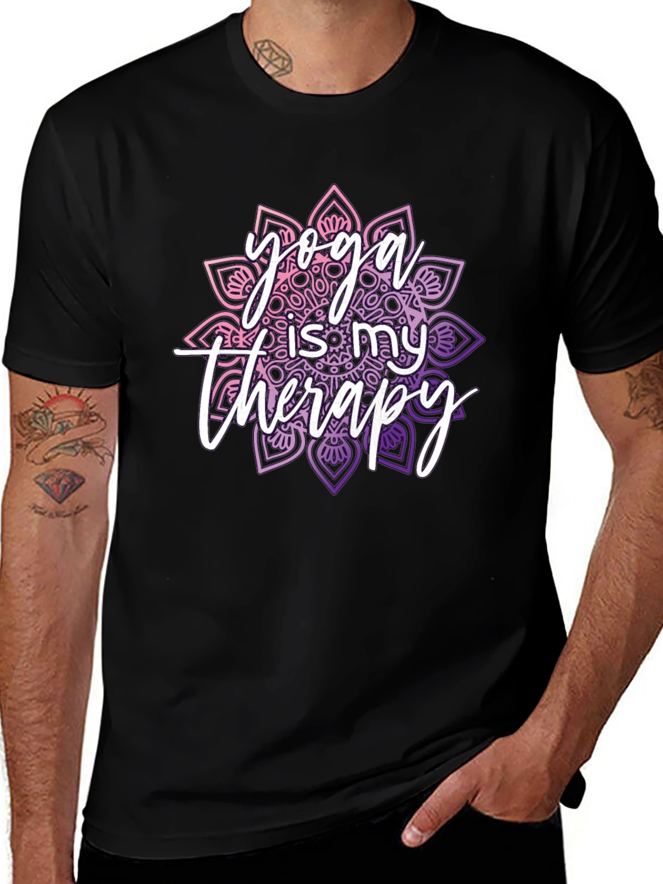 Variant 23 of Yoga is My Therapy Graphic Tee