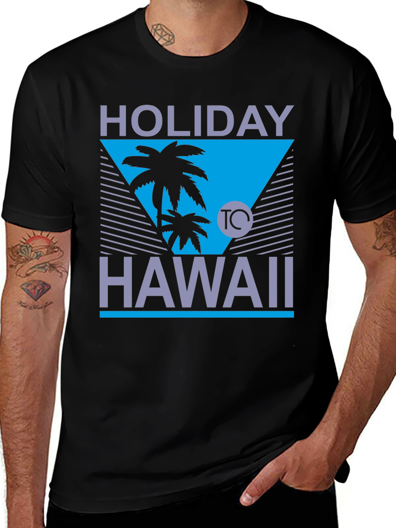 Variant 5 of Holiday Hawaii Graphic Tee - Island Vibes T-Shirt