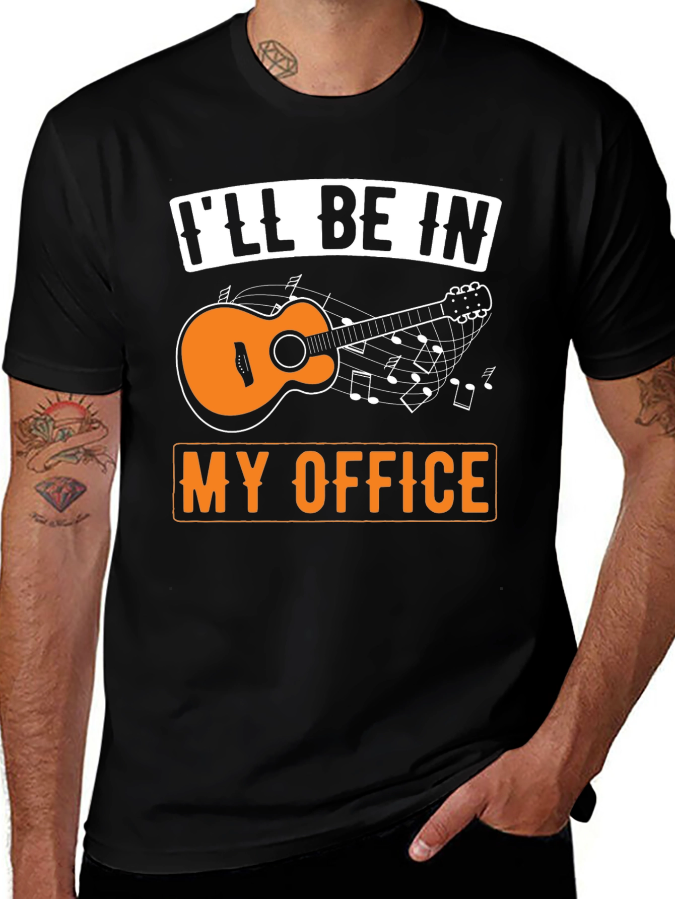 Variant 6 of I'll Be in My Office Guitar T-Shirt