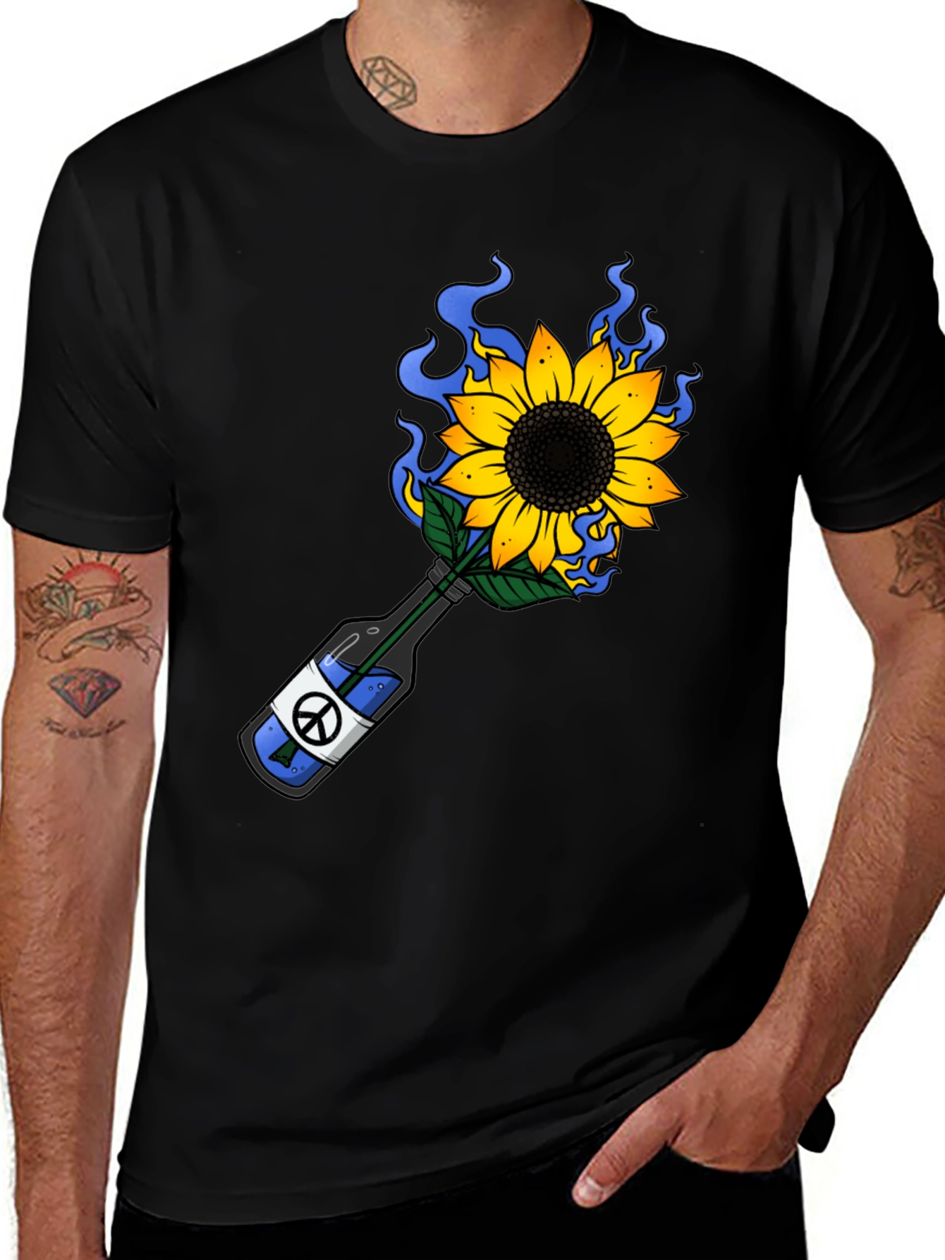 Variant 24 of Sunflower Peace Tee