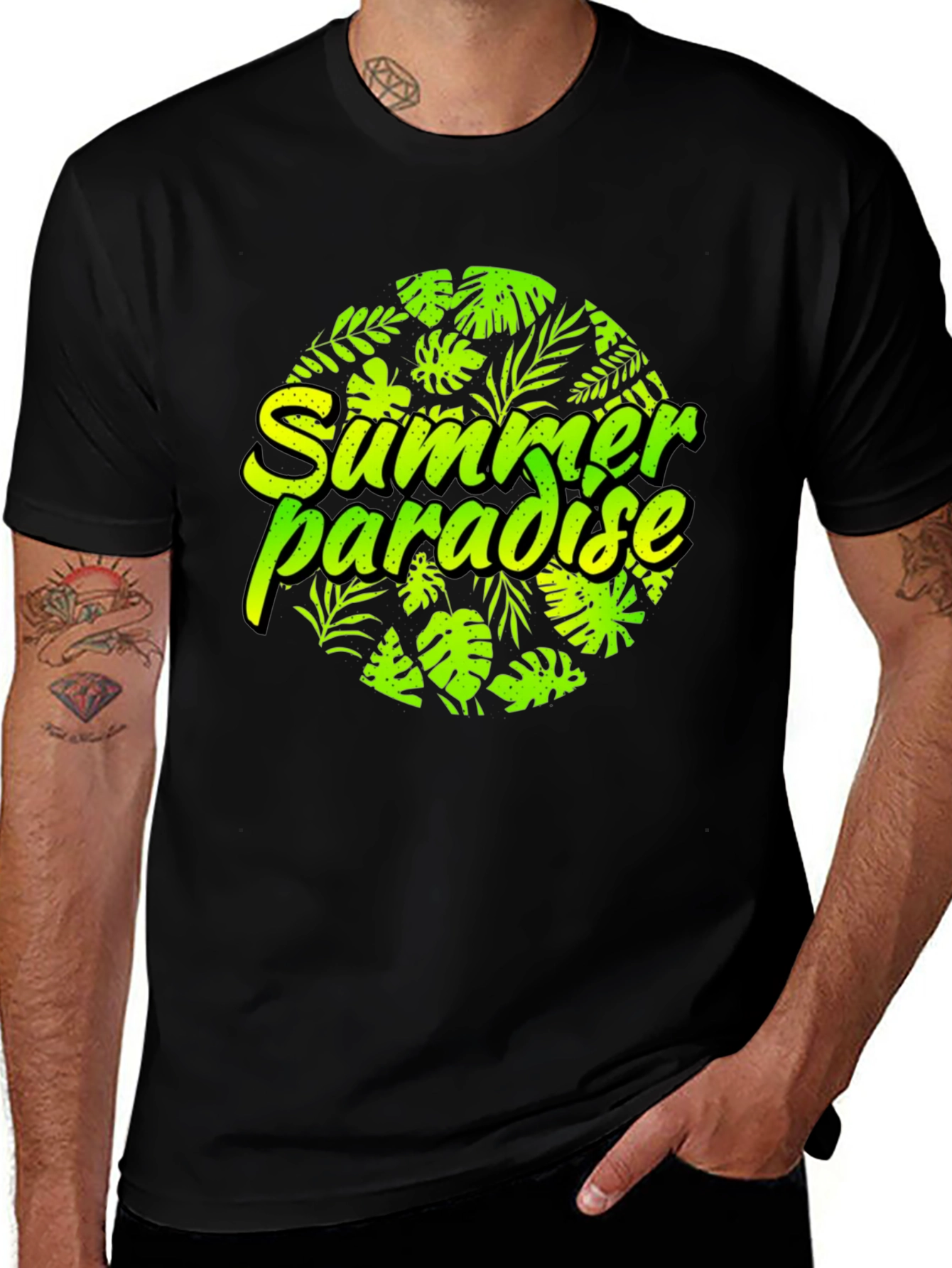 Summer Paradise Graphic Tee - Tropical Vibes