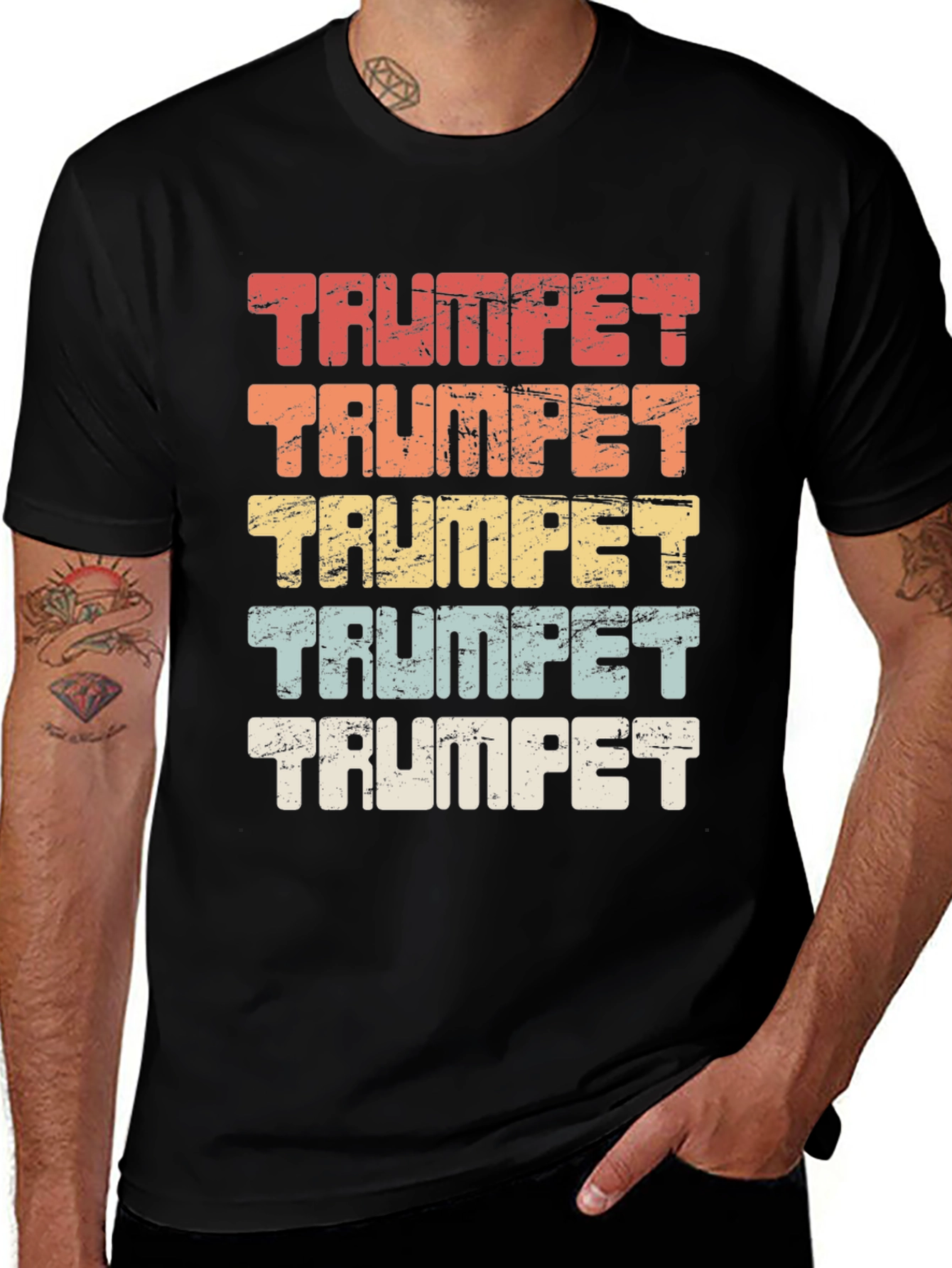 Variant 6 of Retro Trumpet T-Shirt - Music Lover Tee
