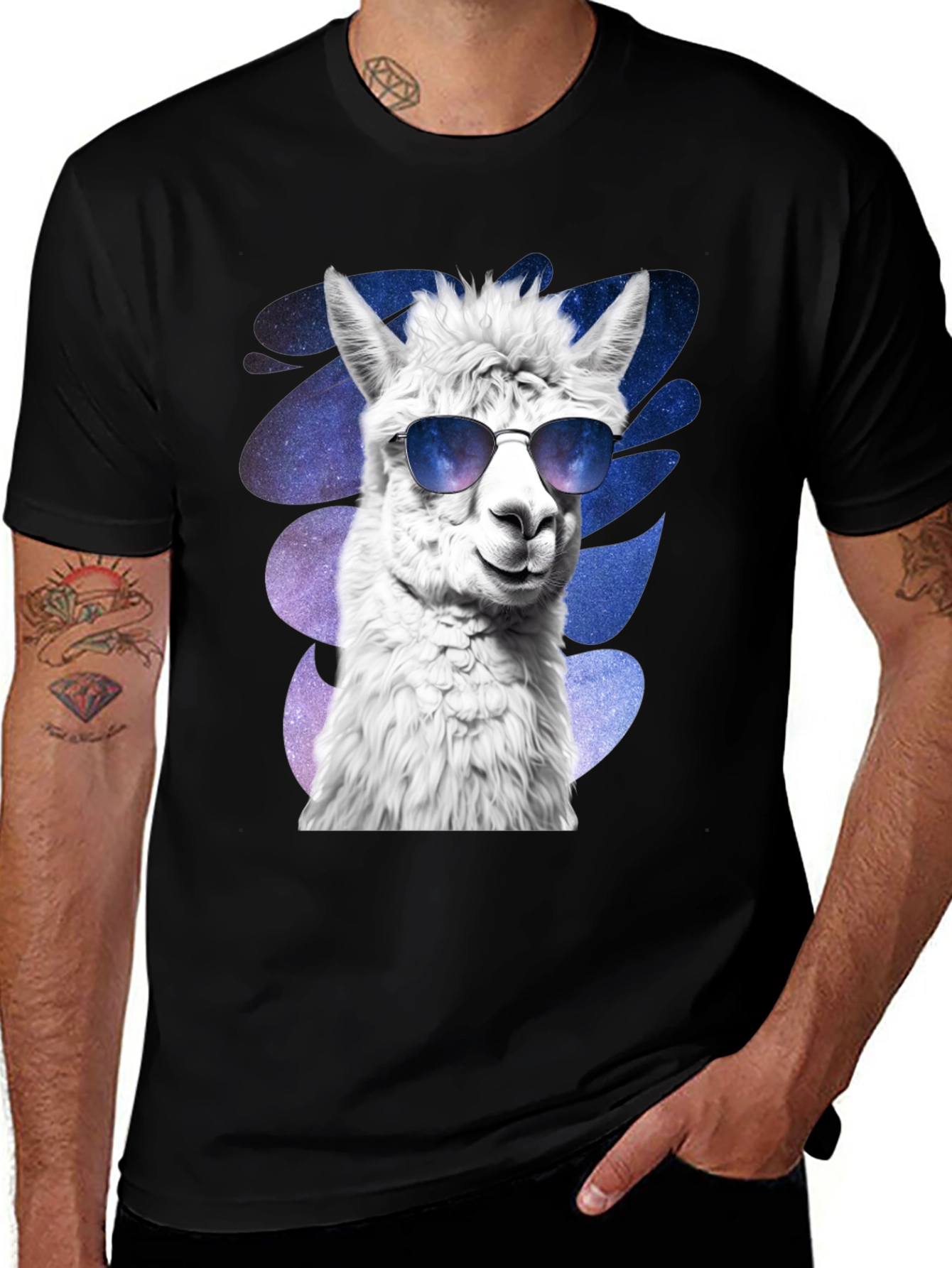 Variant 17 of Cool Llama Graphic Tee