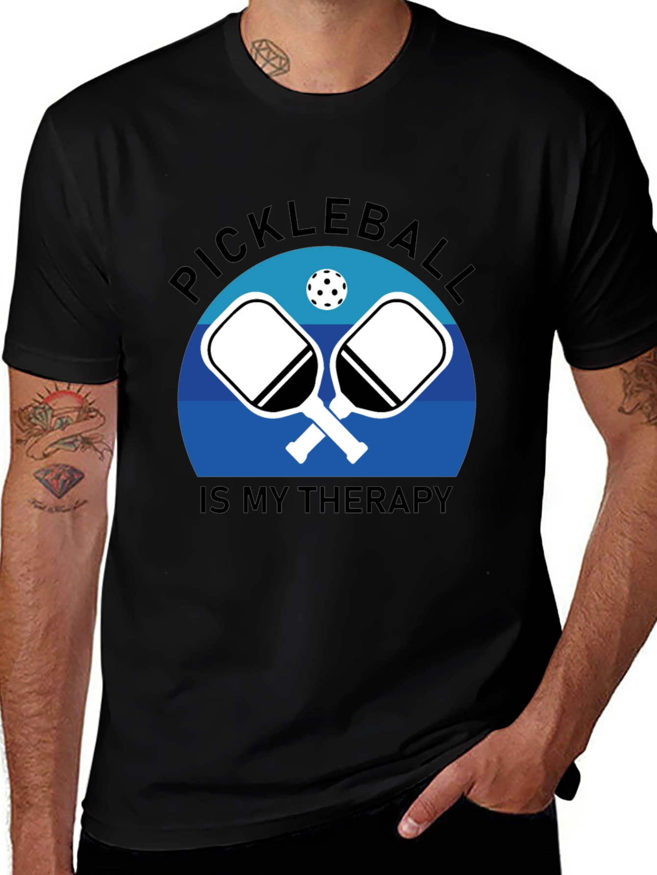 Variant 17 of Pickleball is My Therapy T-Shirt