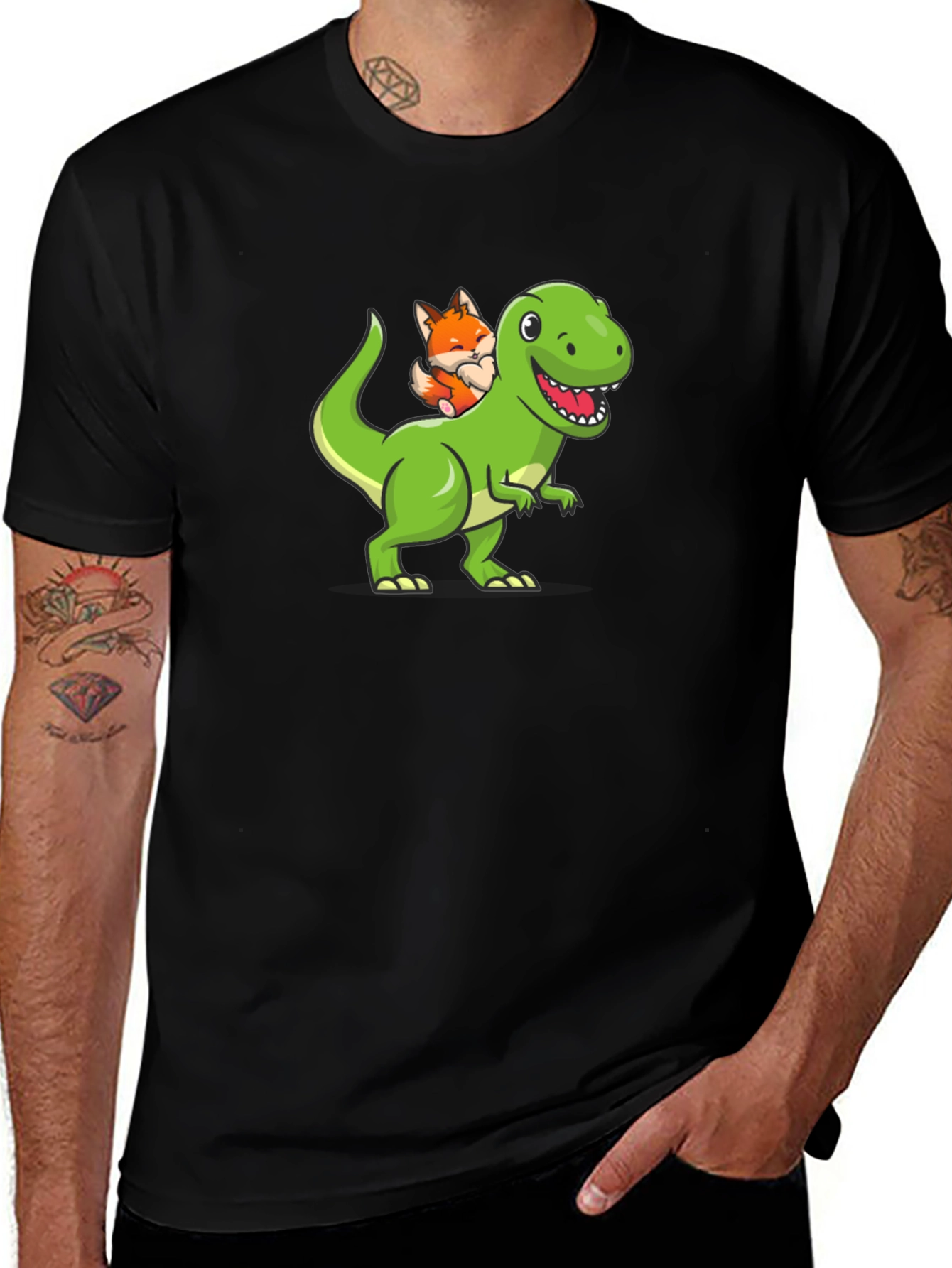 Variant 6 of Dino & Fox Graphic Tee