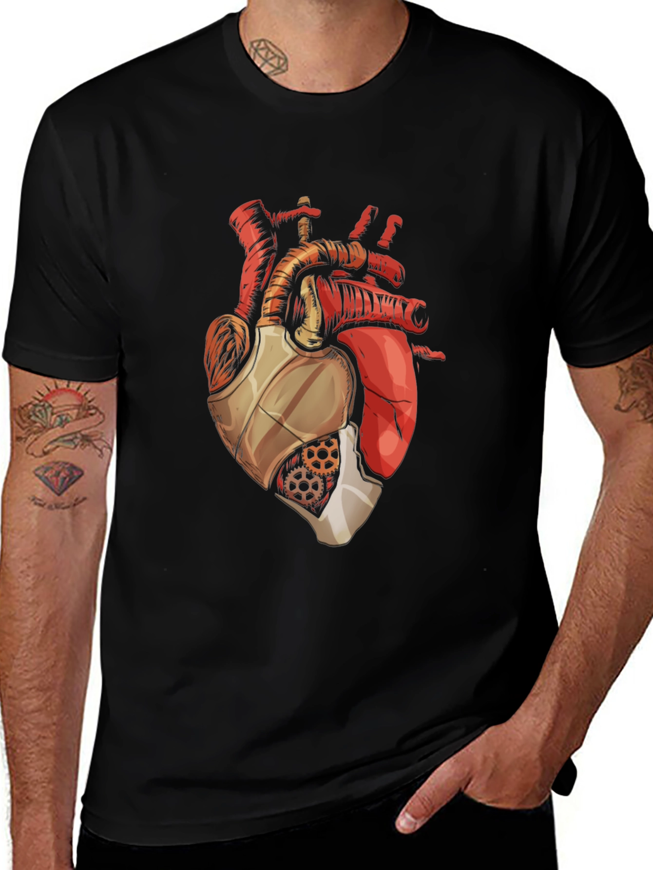 Variant 25 of Mechanical Heart Graphic T-Shirt