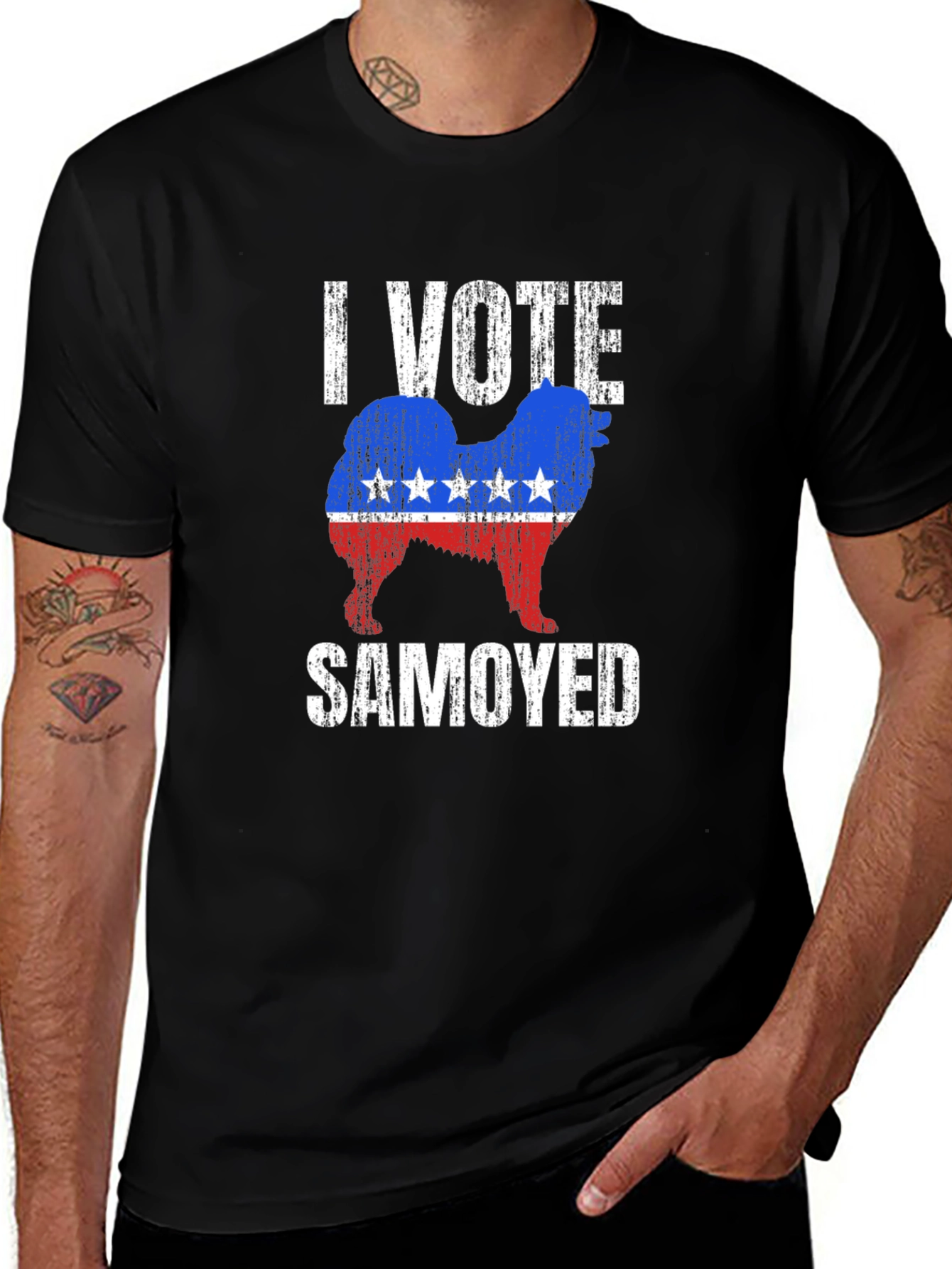 I Vote Samoyed Graphic T-Shirt