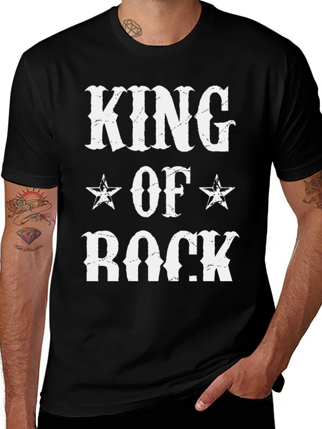 Variant 27 of King of Rock T-Shirt - Graphic Tee