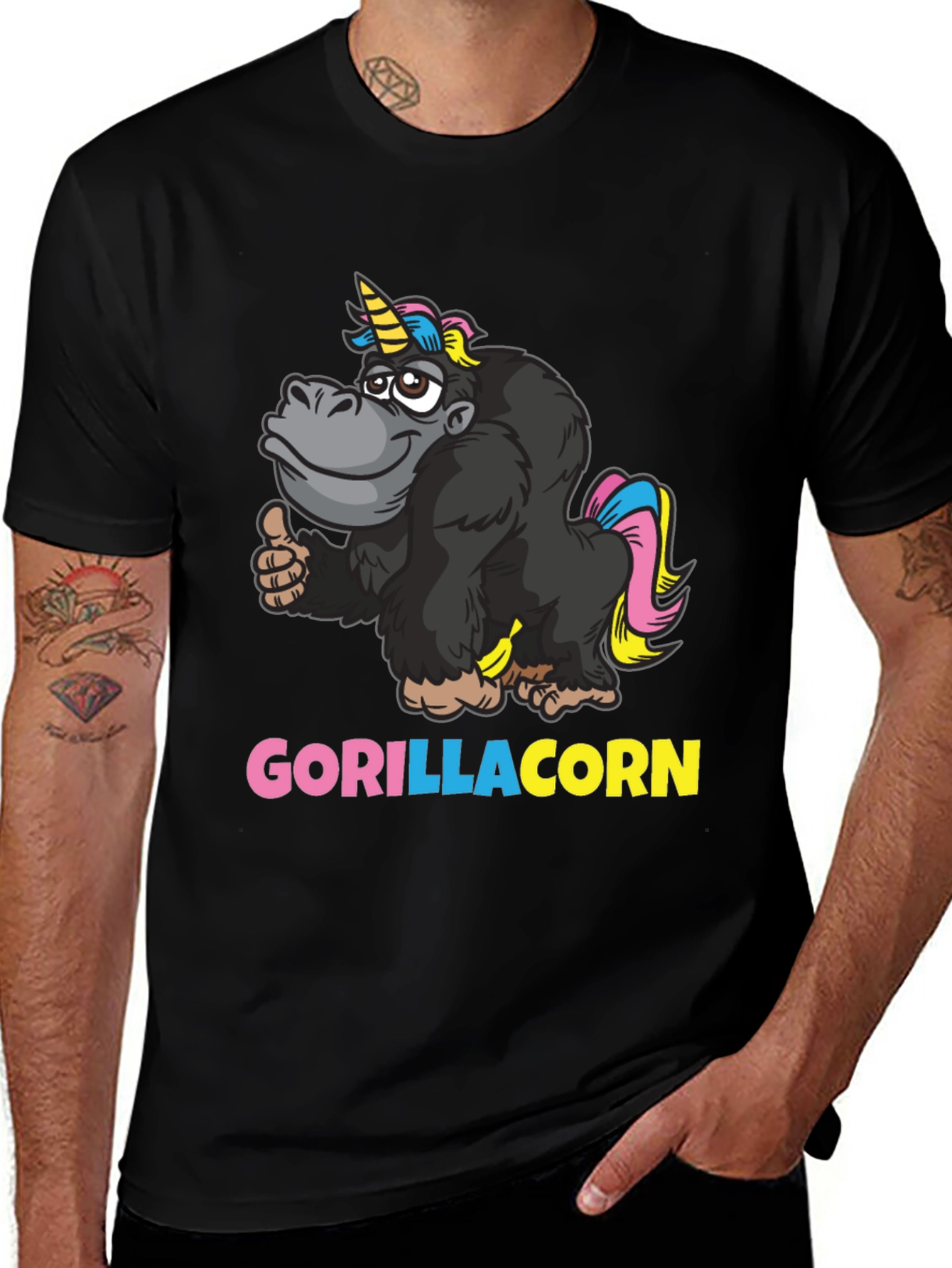 Gorillacorn T-Shirt - Funny Gorilla Unicorn Design