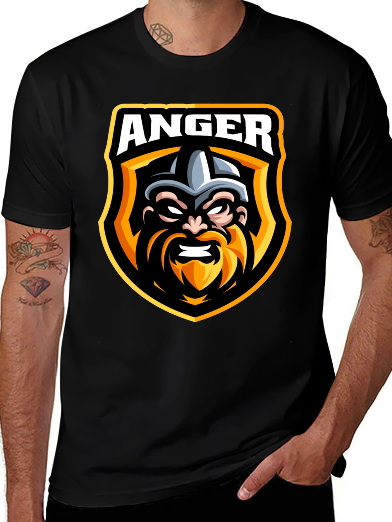 Anger Viking Black T-Shirt