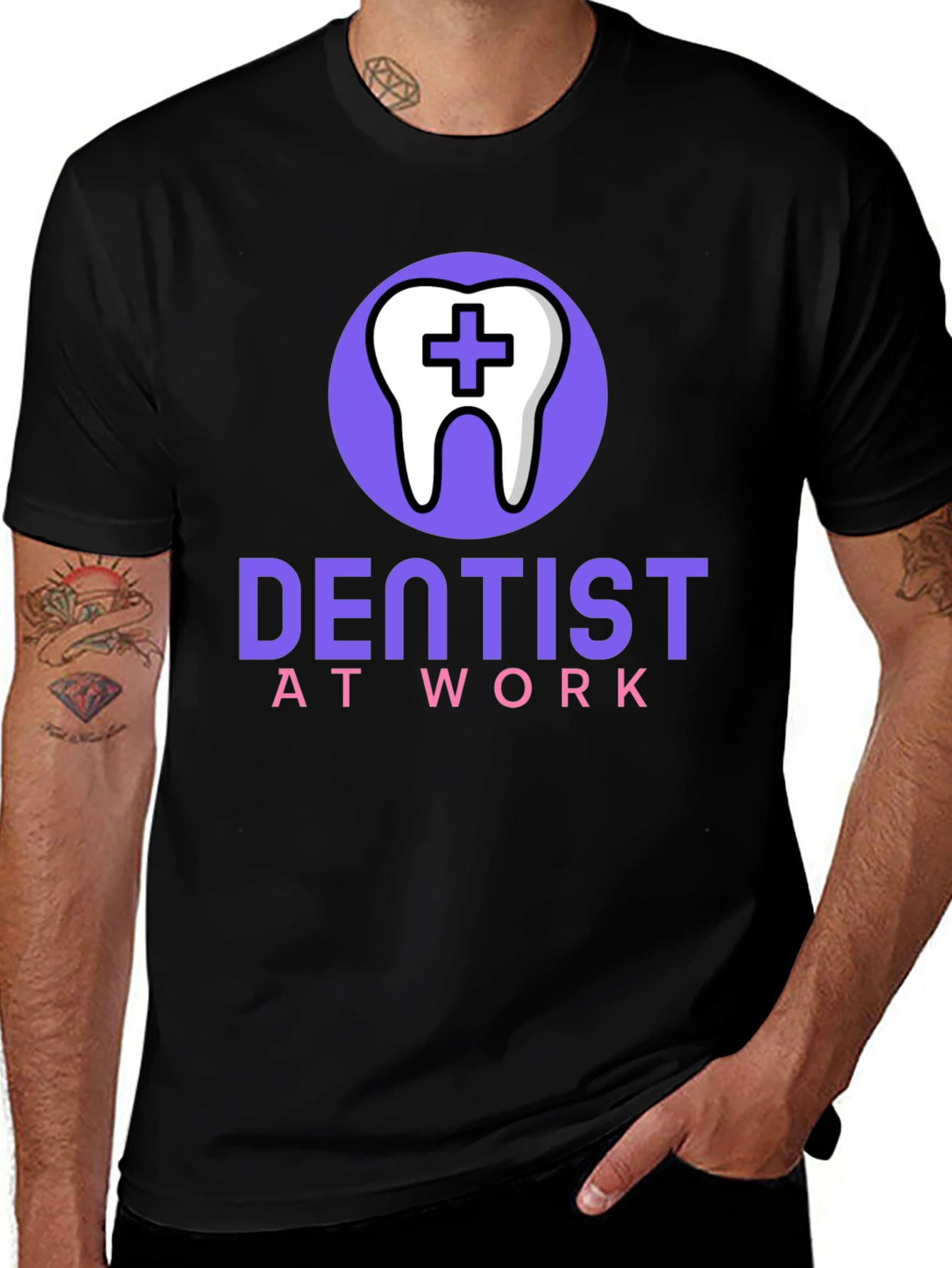 Variant 30 of Dentist At Work Graphic T-Shirt | Dental Professional Tee