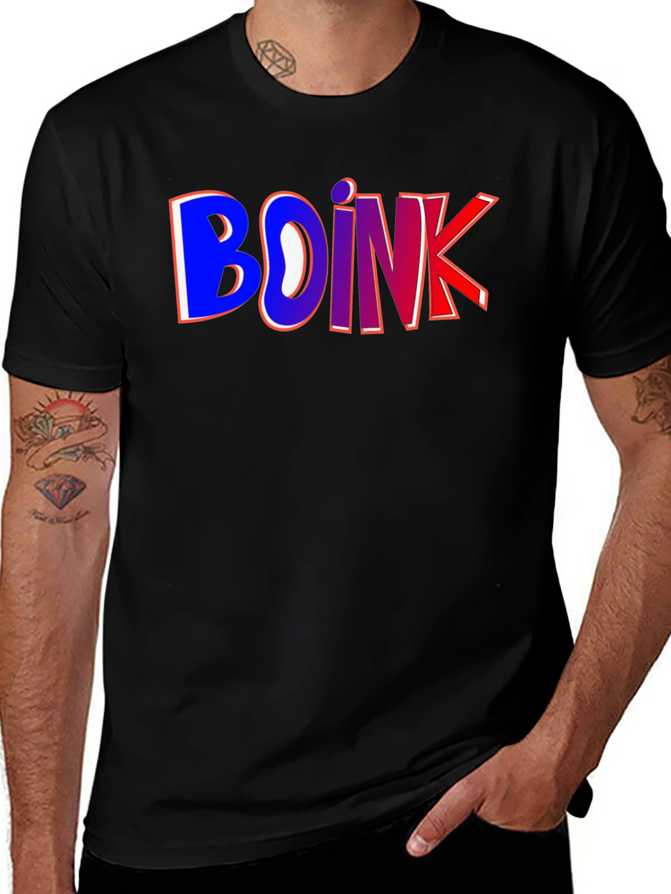 Variant 6 of Boink Graphic T-Shirt - Crew Neck Cotton Tee