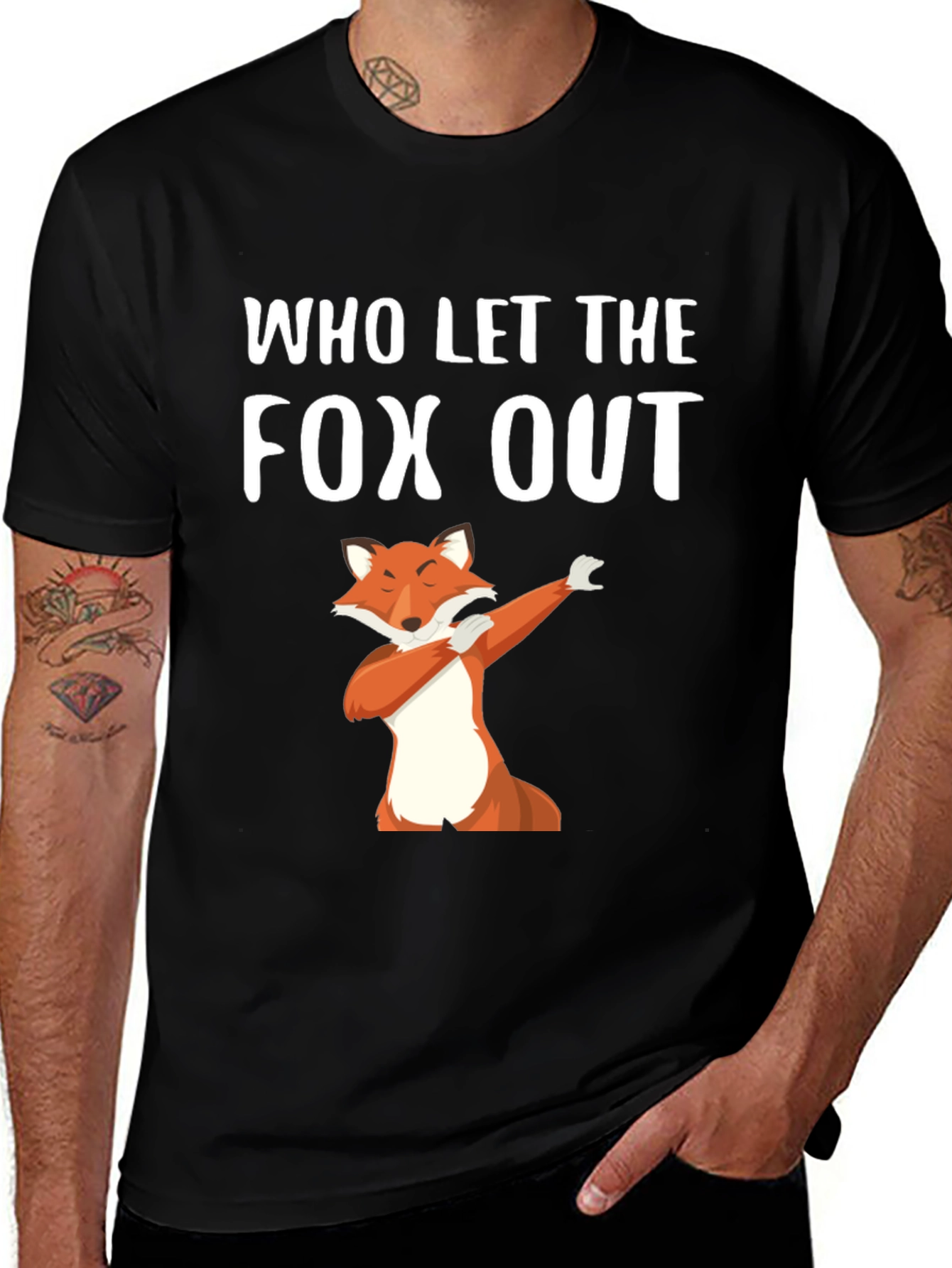 Variant 6 of Who Let The Fox Out T-Shirt