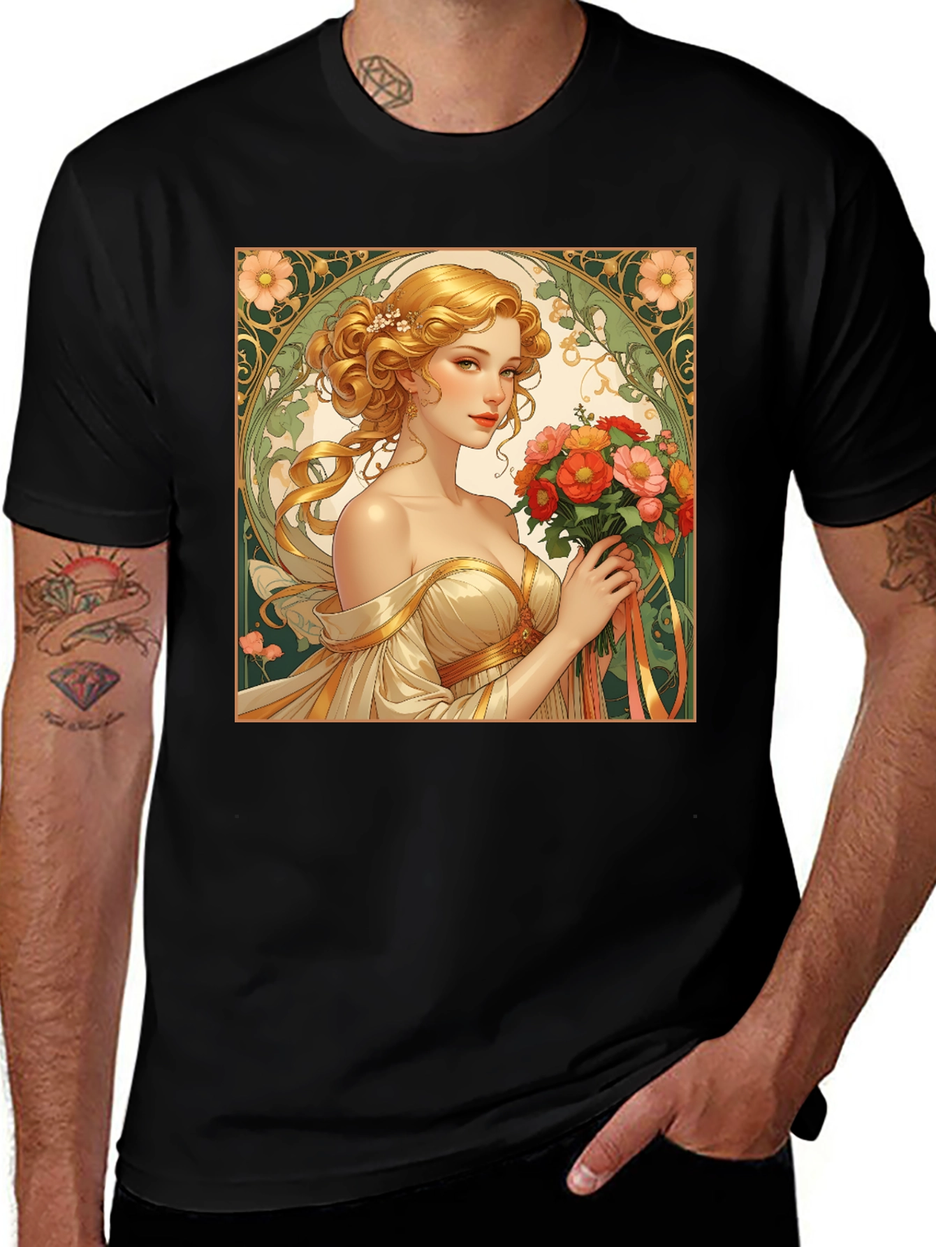 Art Nouveau Woman T-Shirt