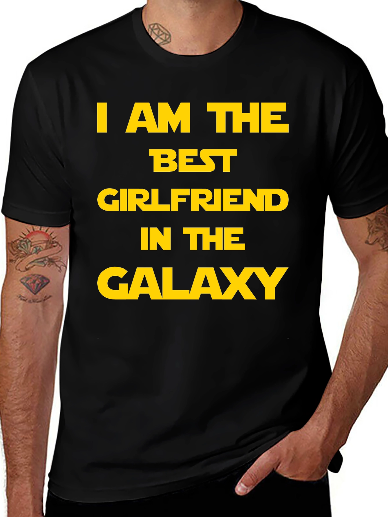 Best Girlfriend in the Galaxy T-Shirt - Novelty Gift