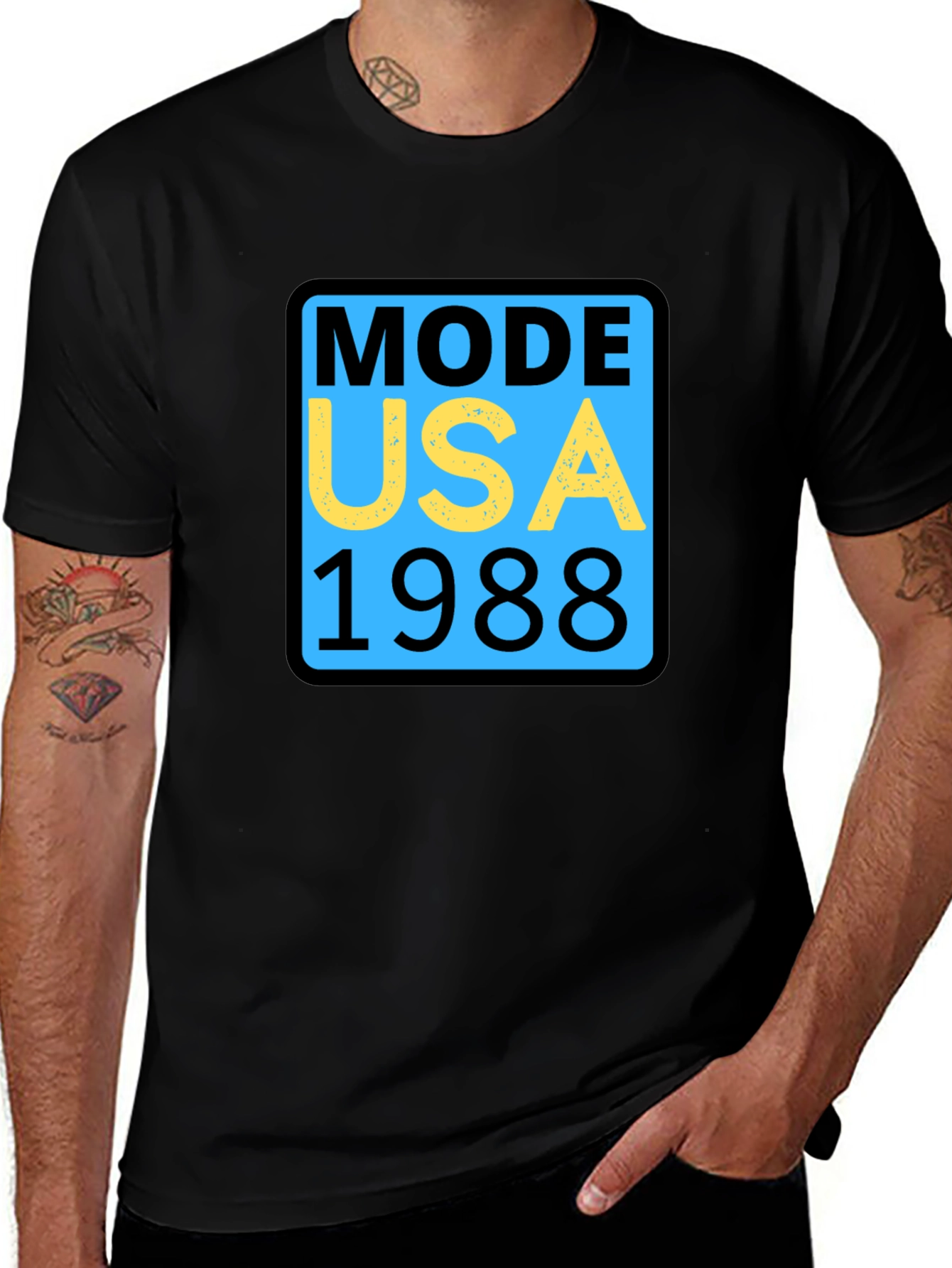 Variant 5 of Mode USA 1988 Graphic Tee - Retro Style