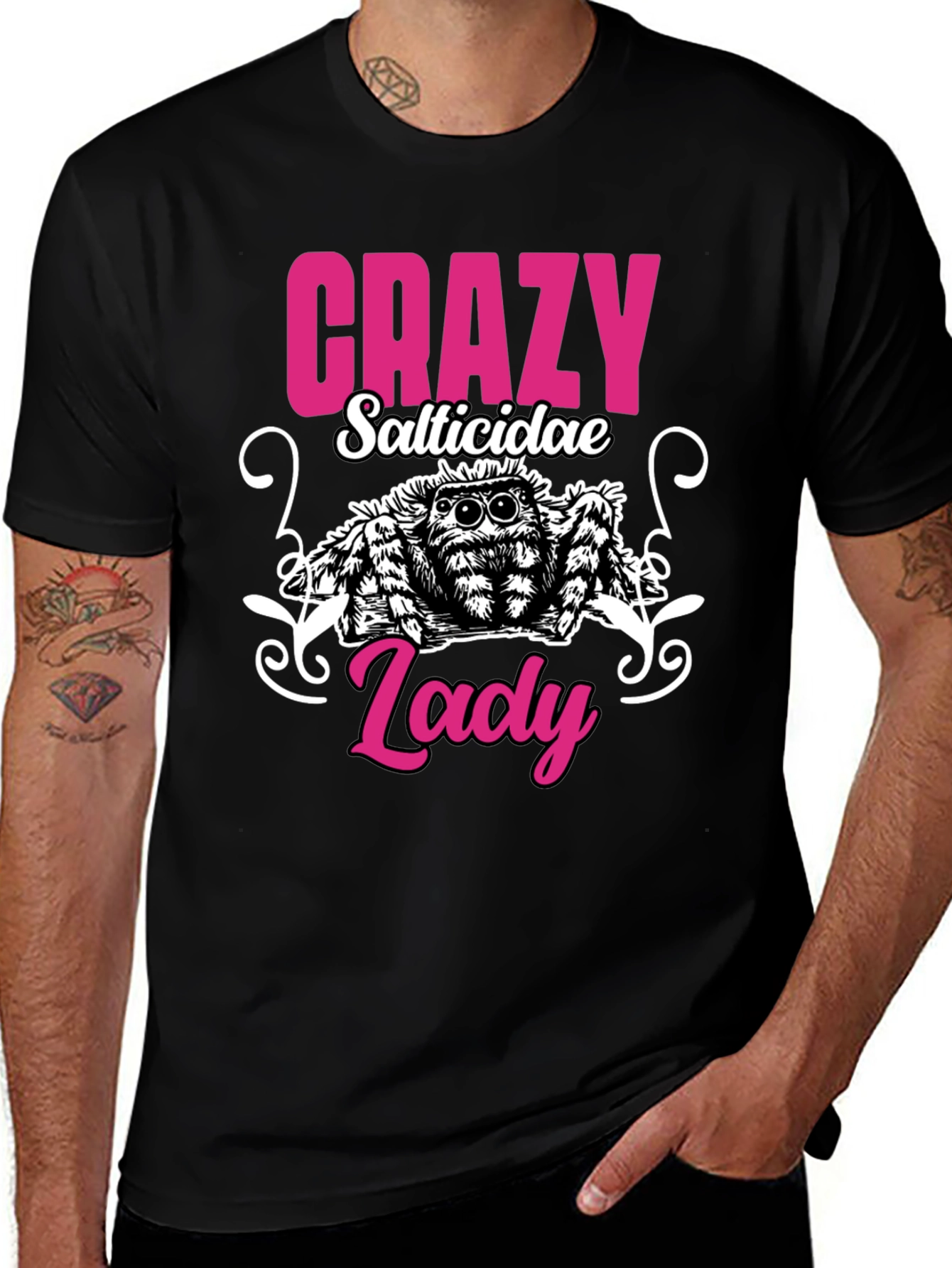Variant 22 of Crazy Jumping Spider Lady T-Shirt