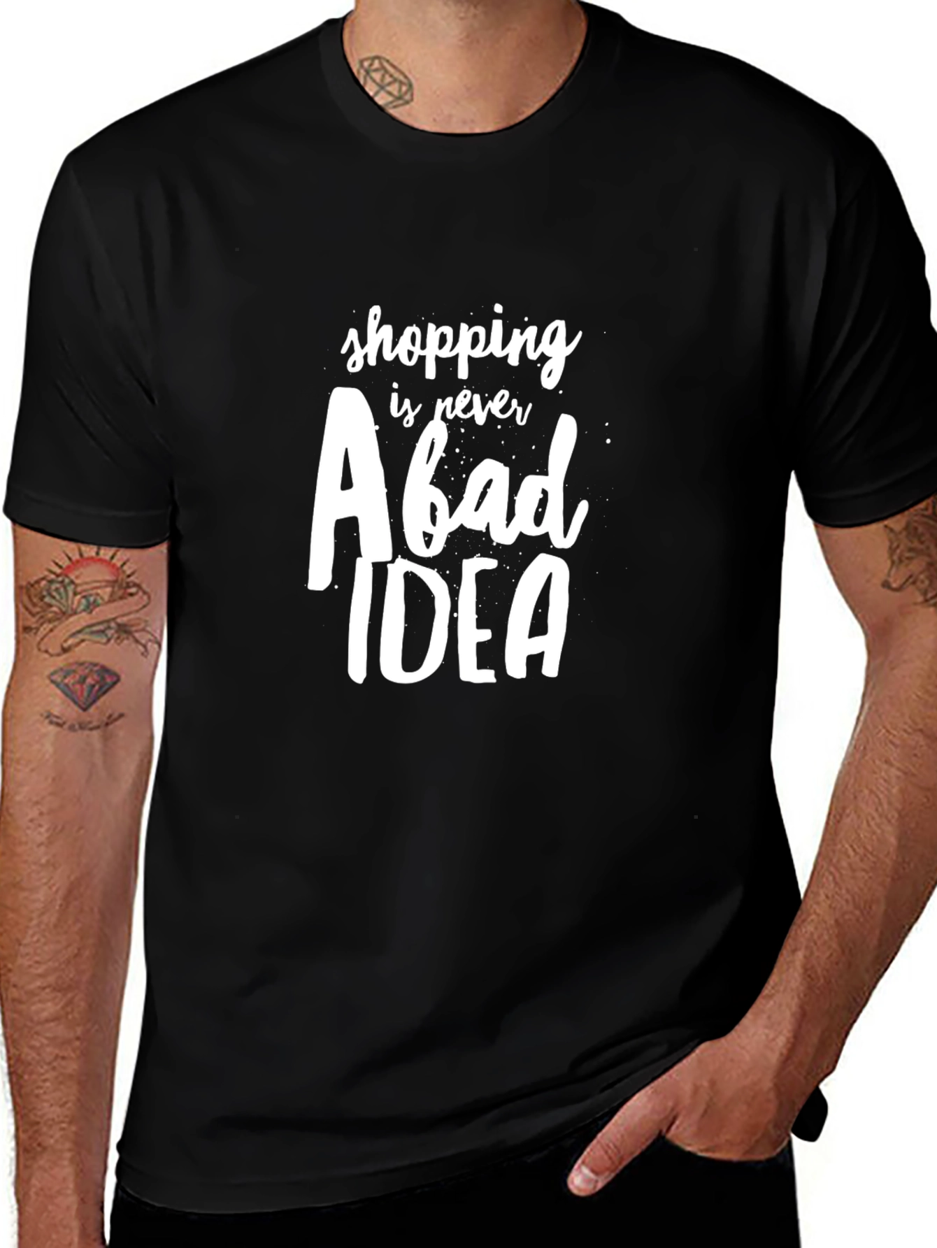 Variant 15 of Shopping is Never a Bad Idea Graphic Tee