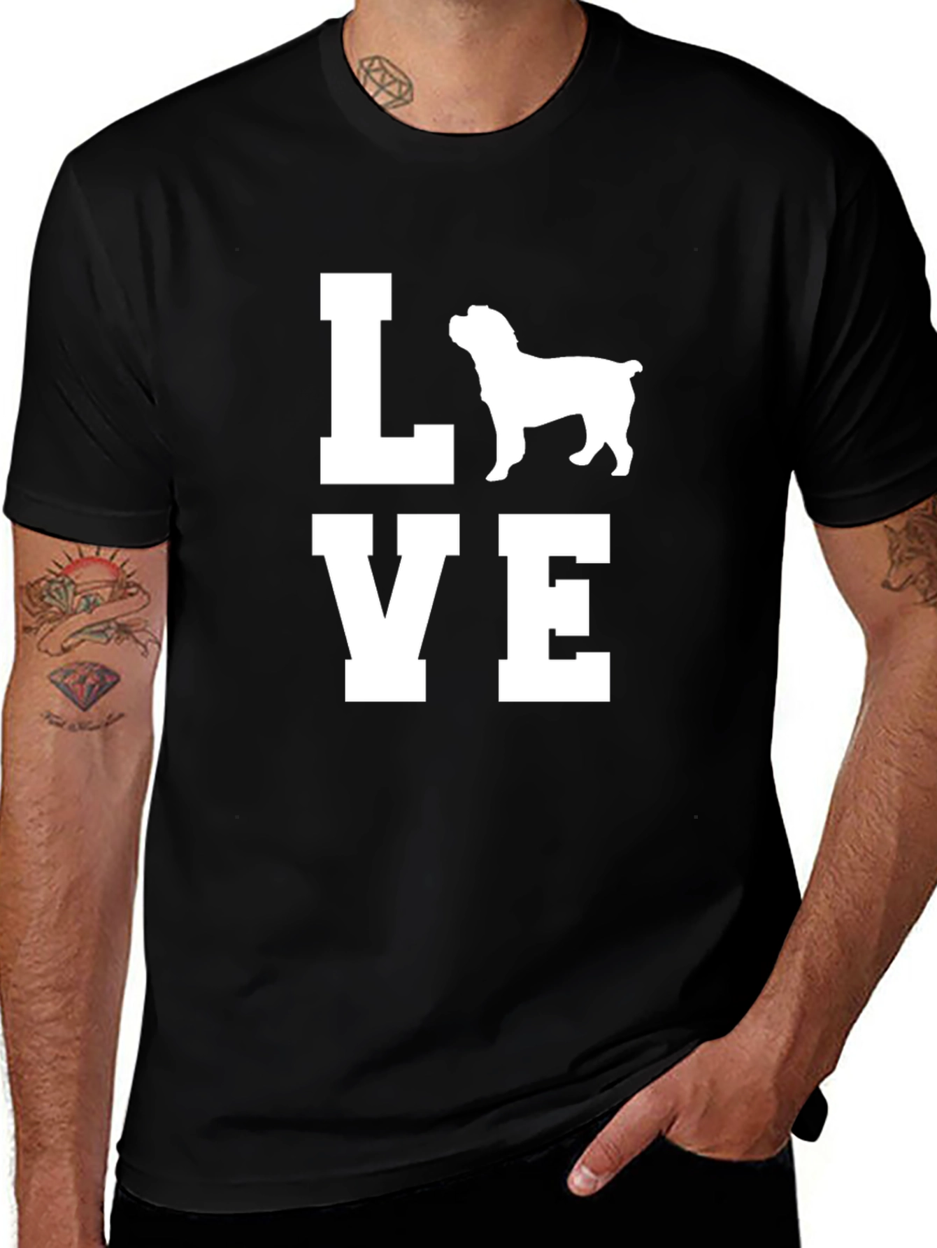 Variant 27 of Love Dog Breed Graphic Tee - Unisex Cotton T-Shirt