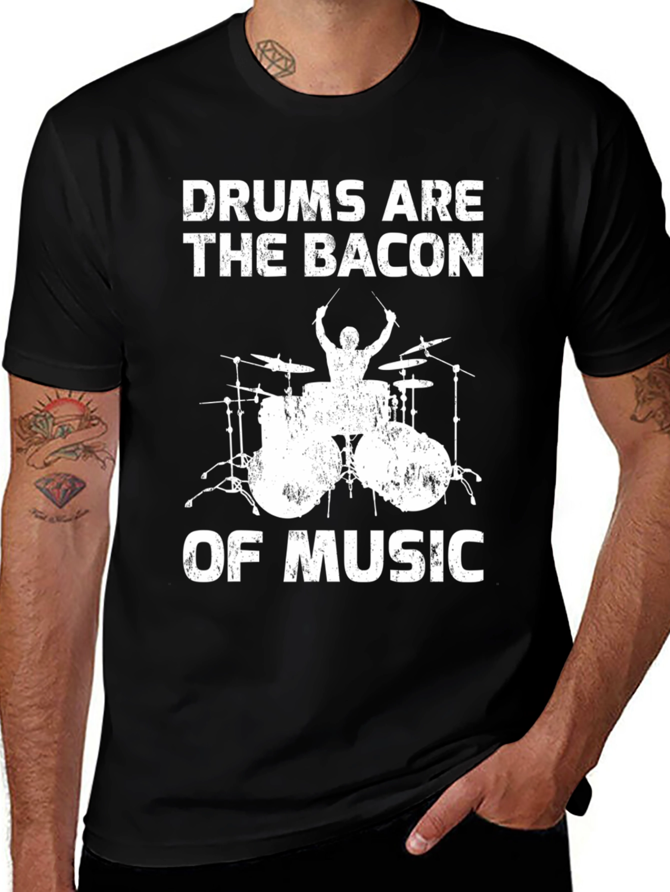 Variant 22 of Drums Are The Bacon of Music T-Shirt