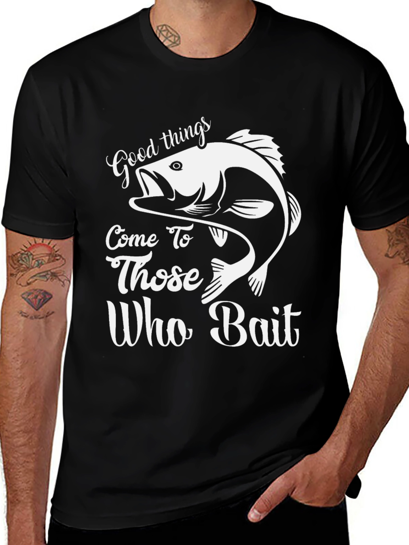 Variant 19 of Good Things Come to Those Who Bait Fishing T-Shirt