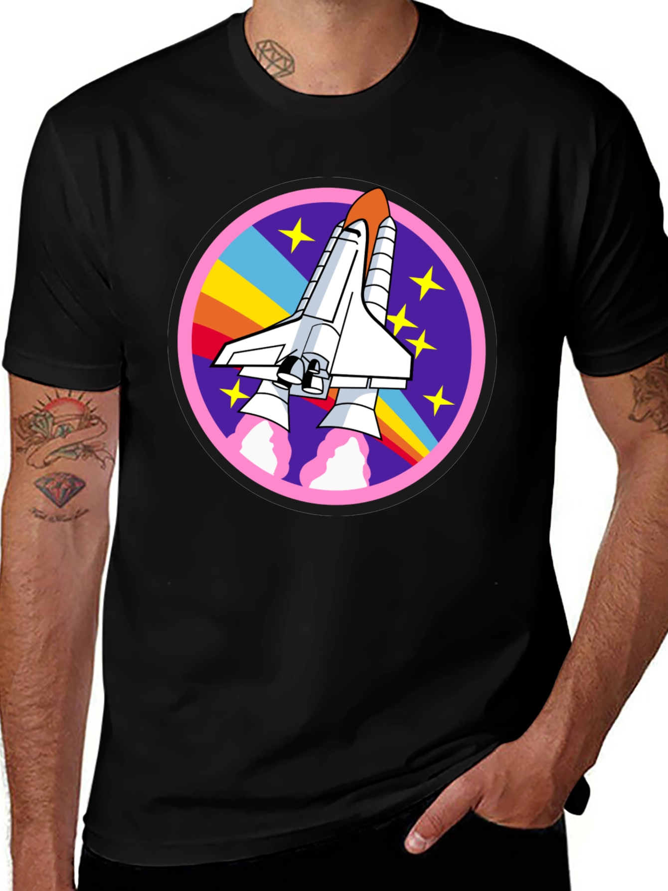 Variant 21 of Retro Space Shuttle Graphic Tee