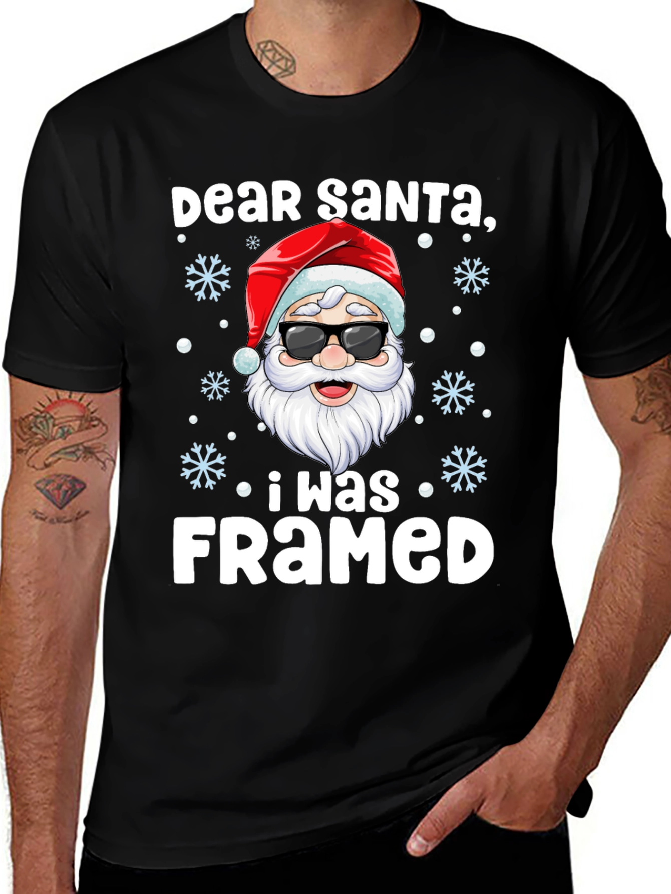 Dear Santa, I Was Framed Graphic T-Shirt