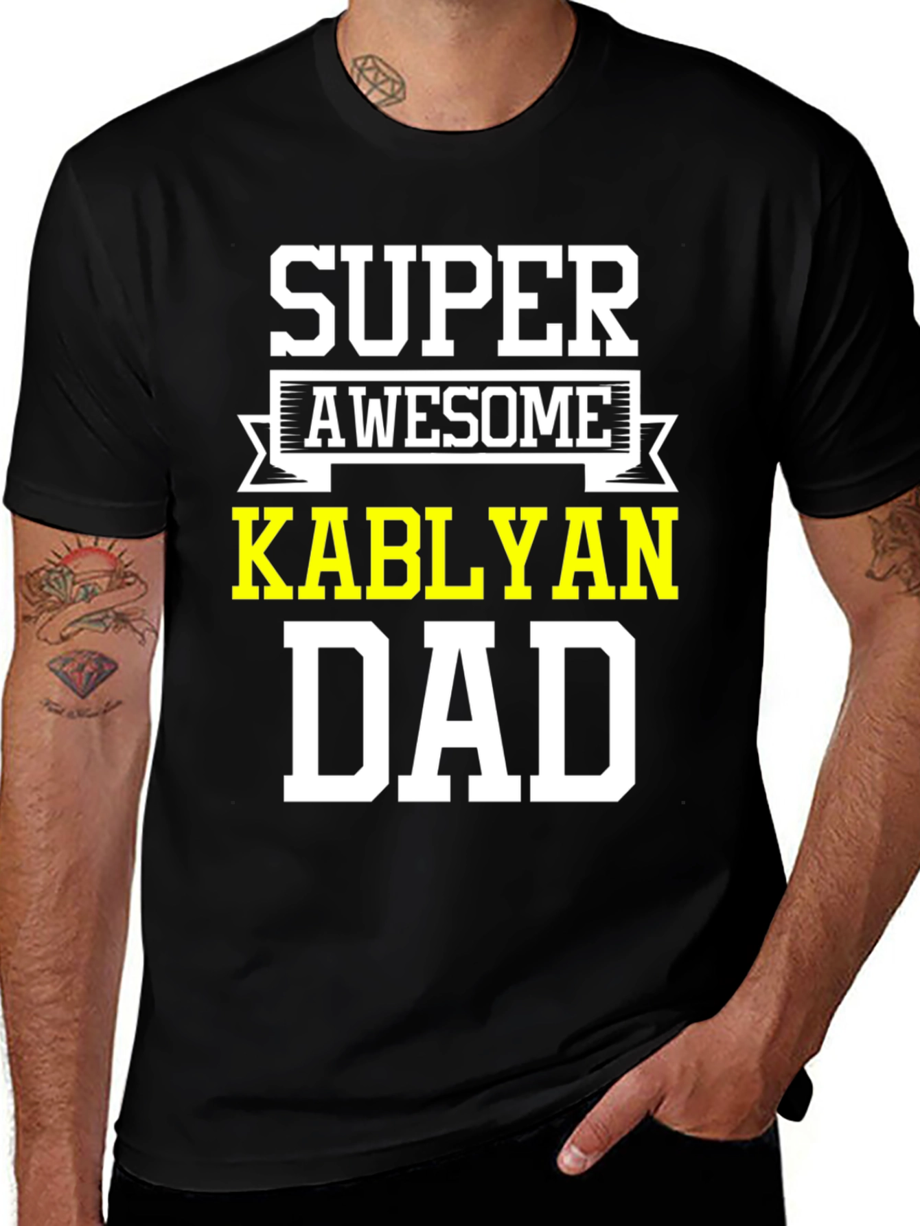 Variant 28 of Super Awesome Kablyan Dad T-Shirt
